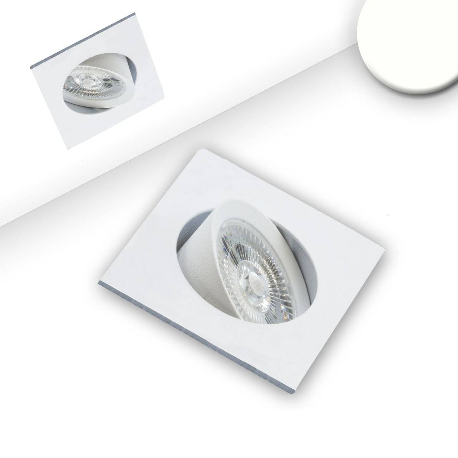 LED Einbauleuchte Slim68 wei�, eckig, 9W, neutralwei�, dimmbar