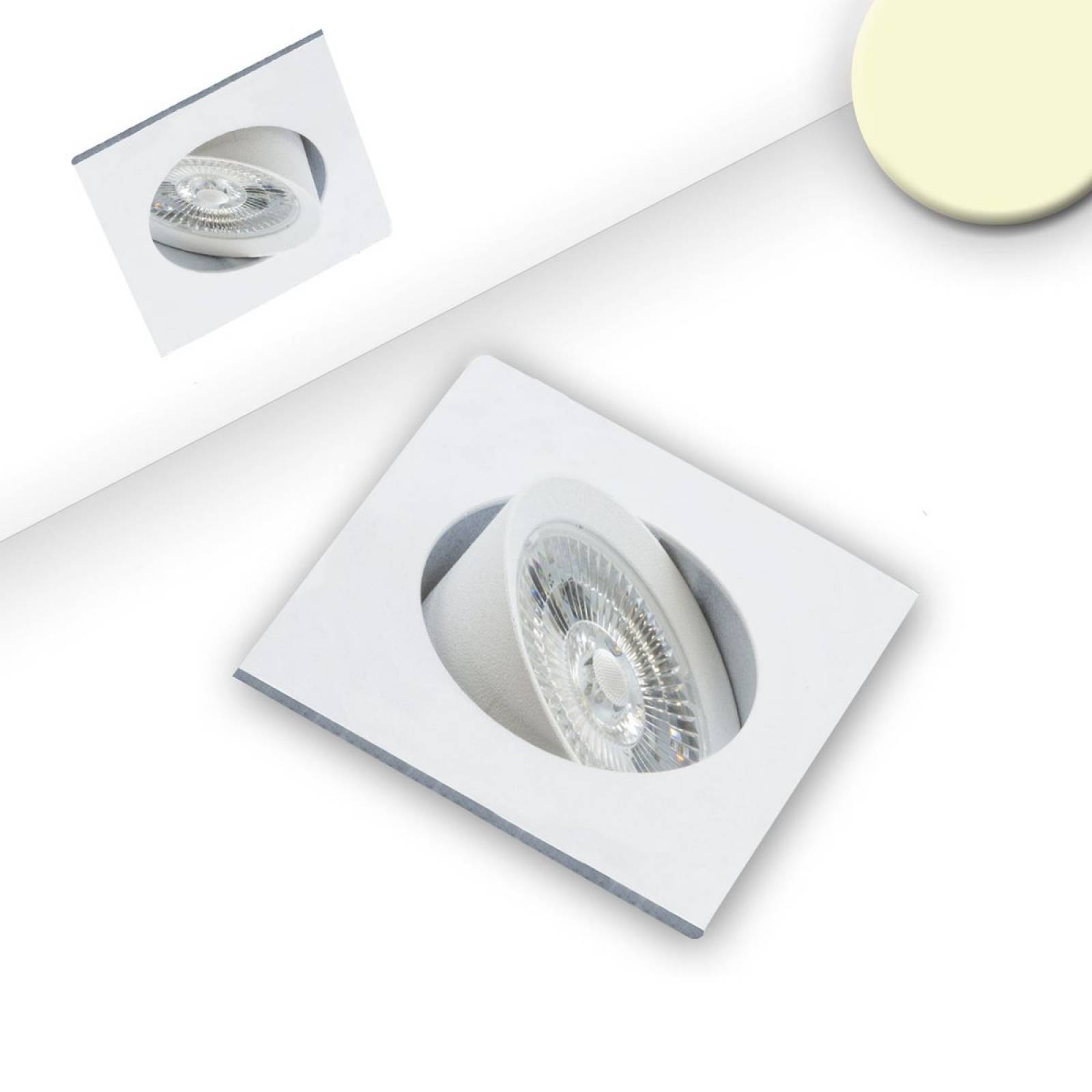 LED Einbauleuchte Slim68 wei�, eckig, 9W, warmwei�, dimmbar