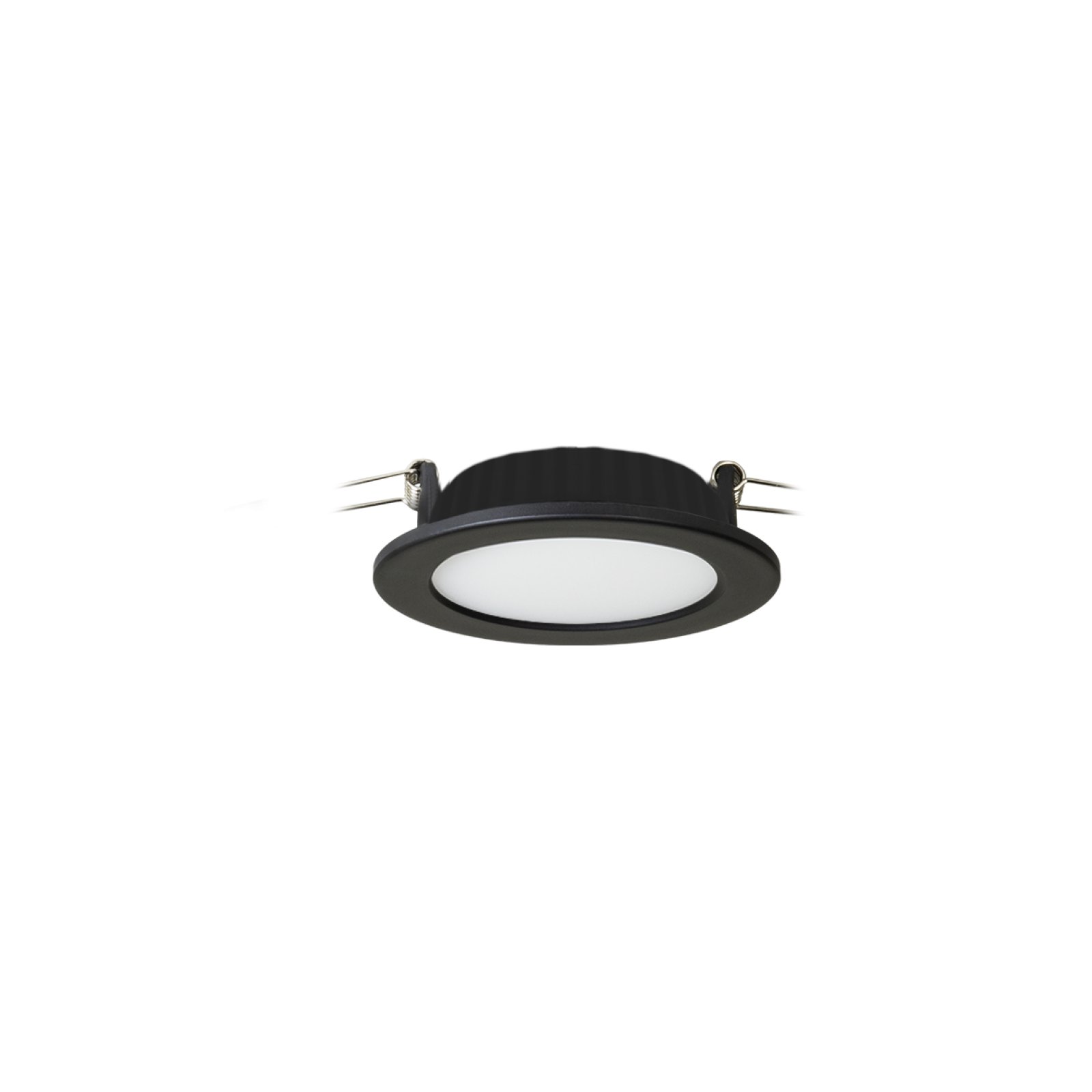 LED Einbauspot Downlight mit CCT-Schalter, DALI dimmbar, CRI90, 90mm, schwarz