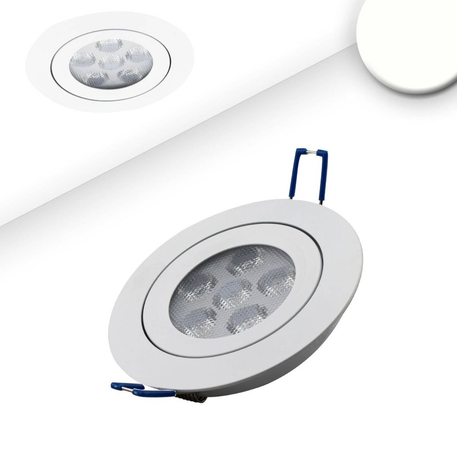 LED Einbaustrahler, wei�, 15W, 72�, rund, neutralwei�, dimmbar