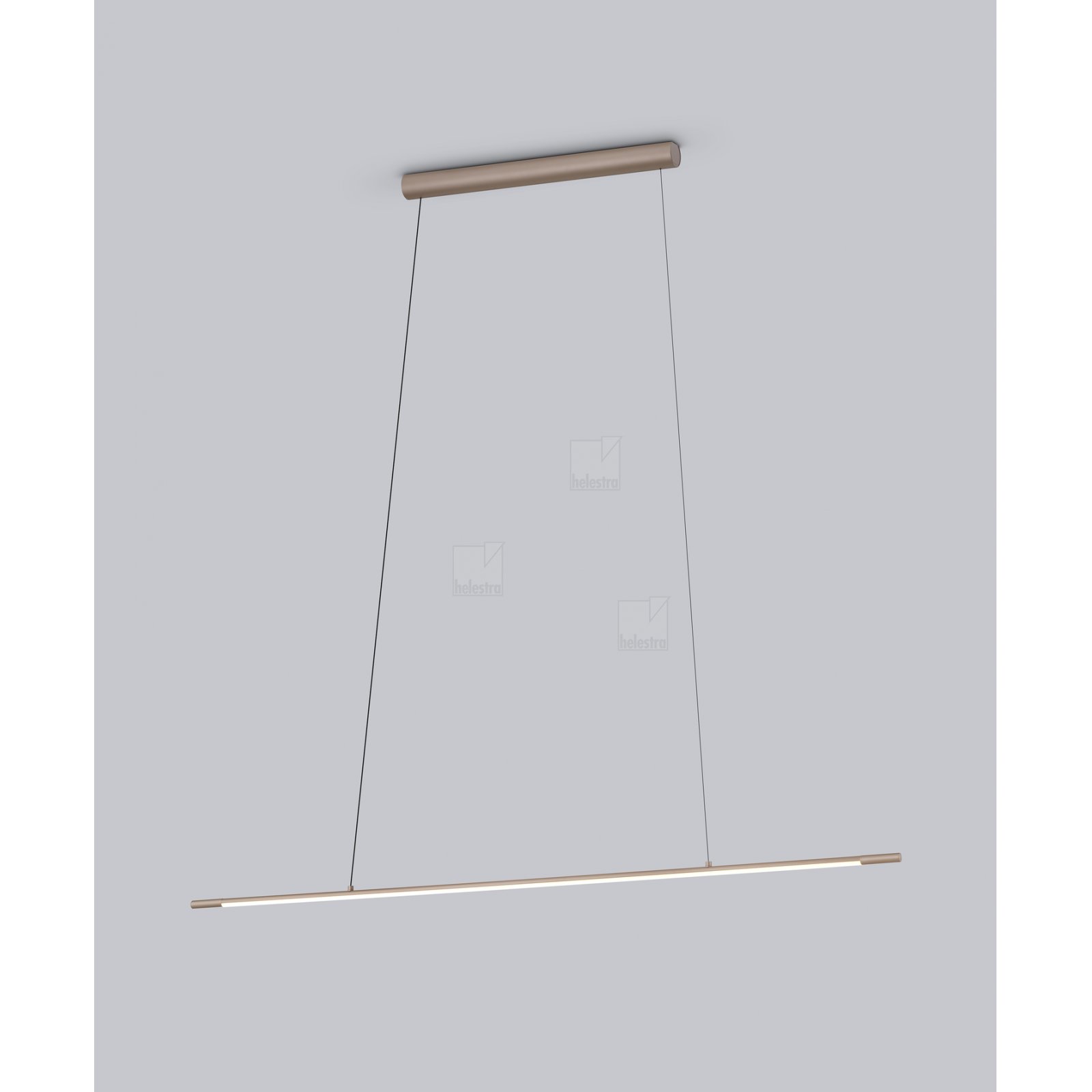 LED H�nge-/Pendelleuchte LEDA 1,33m, coffee braun 15mm, 960lm
