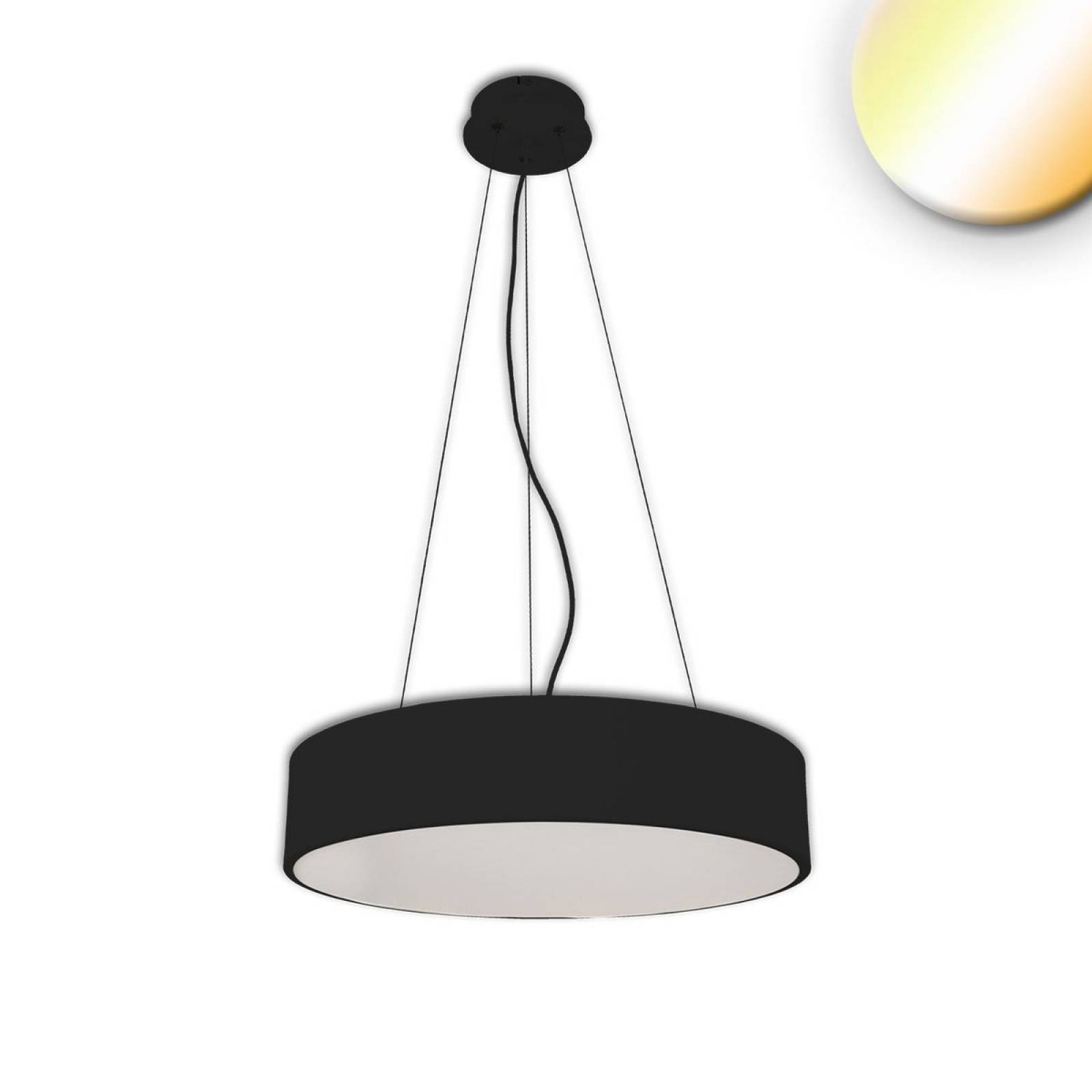 LED H�ngeleuchte, DM 80cm, schwarz, 105W, ColorSwitch 3000/3500/4000K, dimmbar