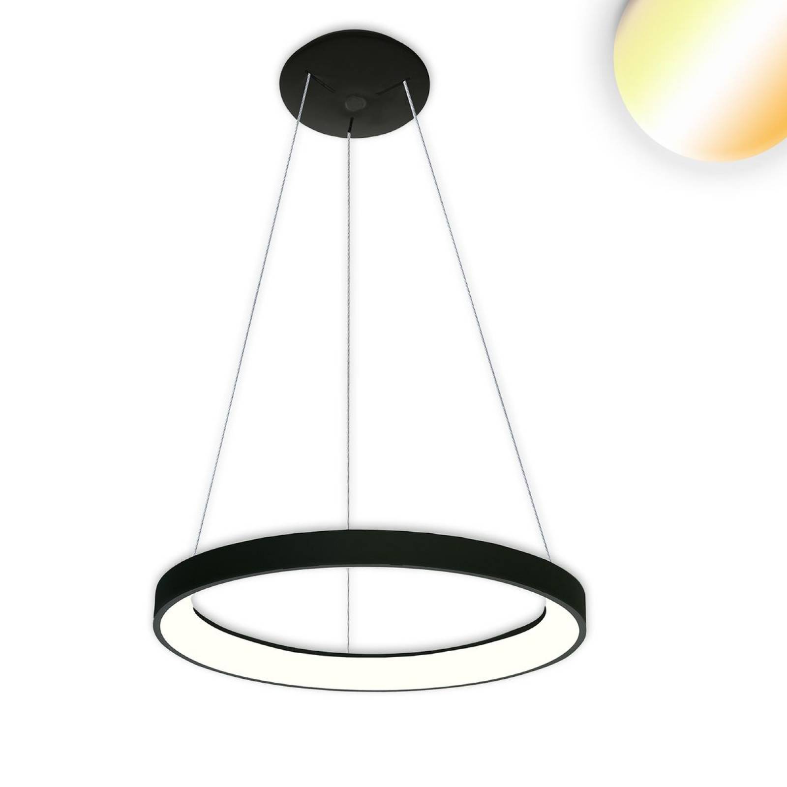 LED H�ngeleuchte Orbit 480, schwarz, 38W, rund, ColorSwitch 3000/3500/4000K, dimmbar