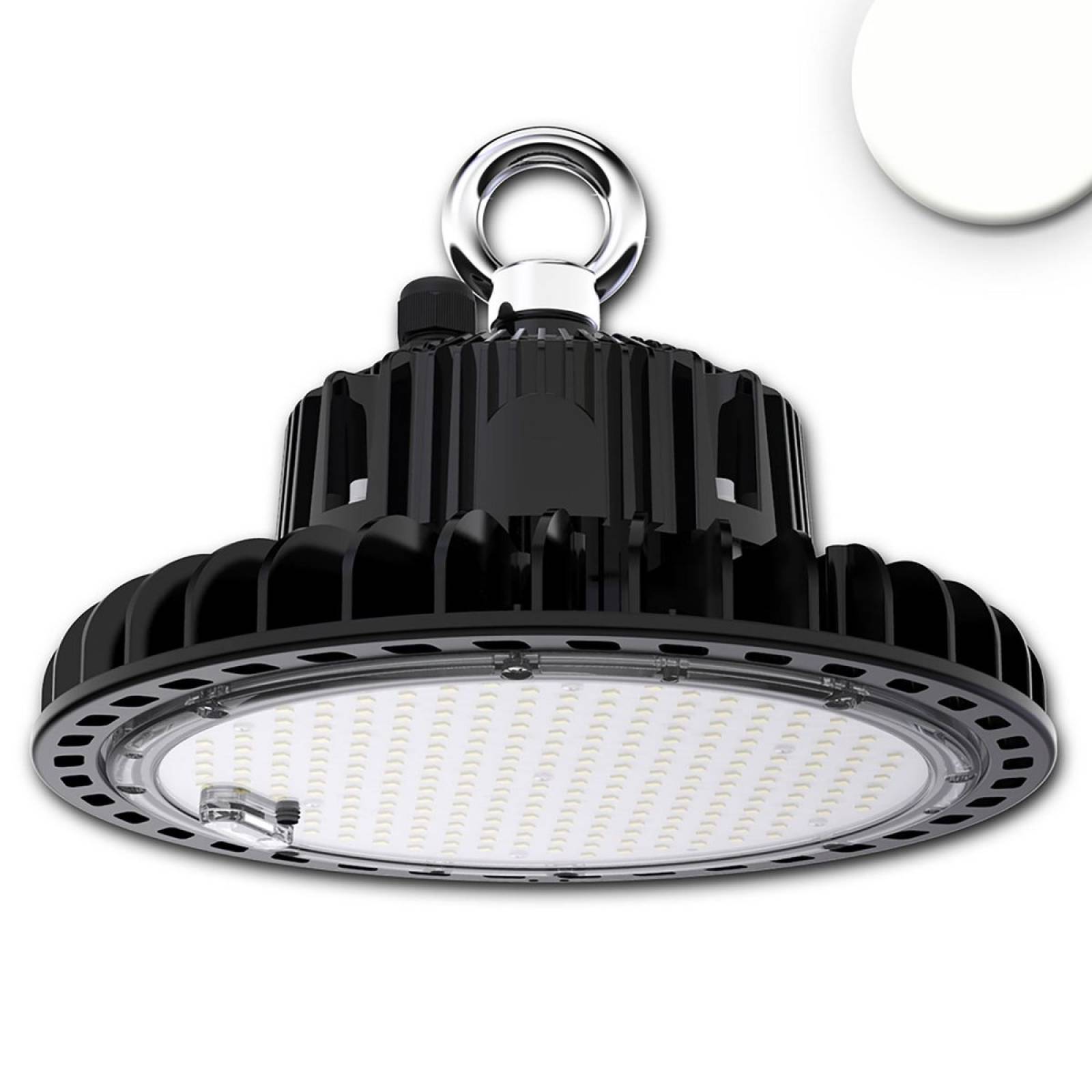 LED Hallenleuchte FL 200W IP65 neutralwei� 60� dim. 4000K CRI:80 28000lm