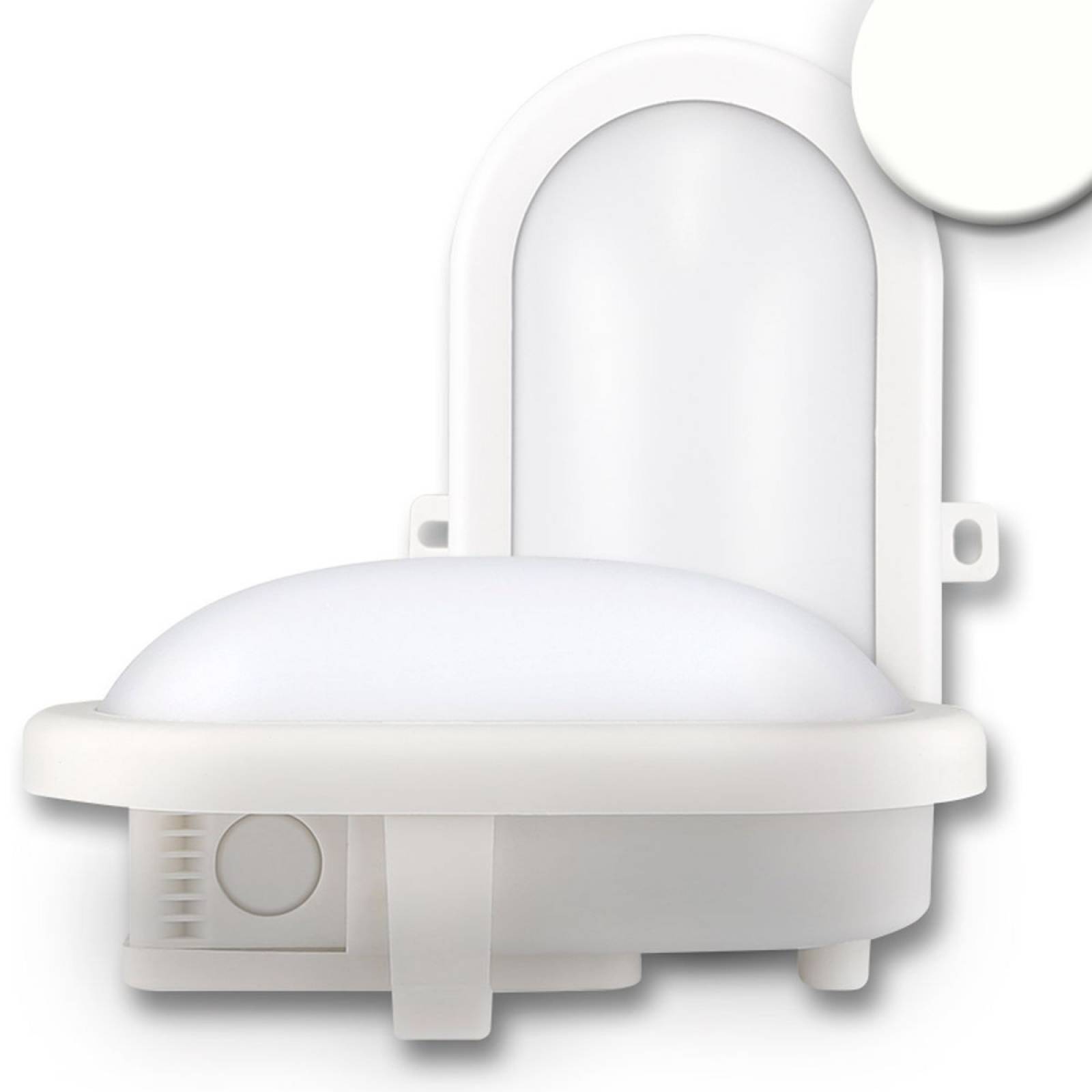 LED Kellerleuchte, 10W, IP44, neutralwei�, wei�, 4000K, , CRI:72, 750lm
