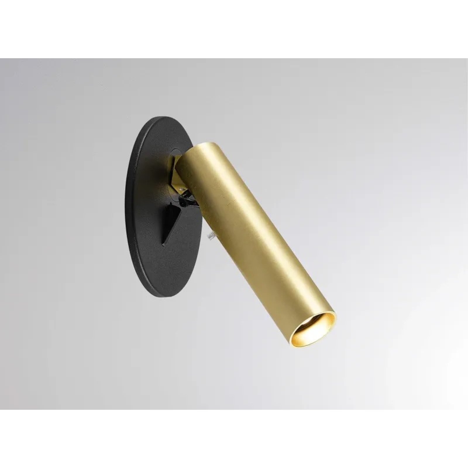 LED Leseleuchte Wandeinbau ANIO II WR schwarz-gold On/Off, 2700/3000K, drehbar