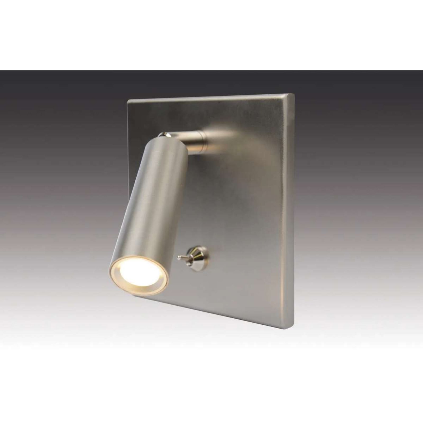 LED Leseleuchte mit Schalter Ein-/Anbau 3W dreh-schwenkbar, edelstahloptik