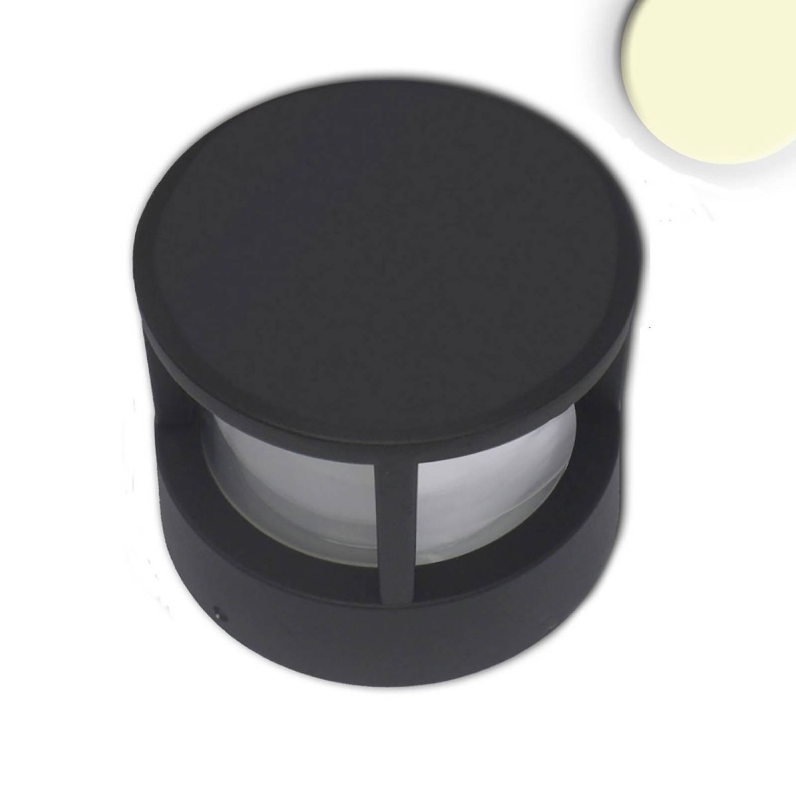 LED Leuchte Poller-5, 6W, schwarz, 3000 Kelvin, 105x105mm