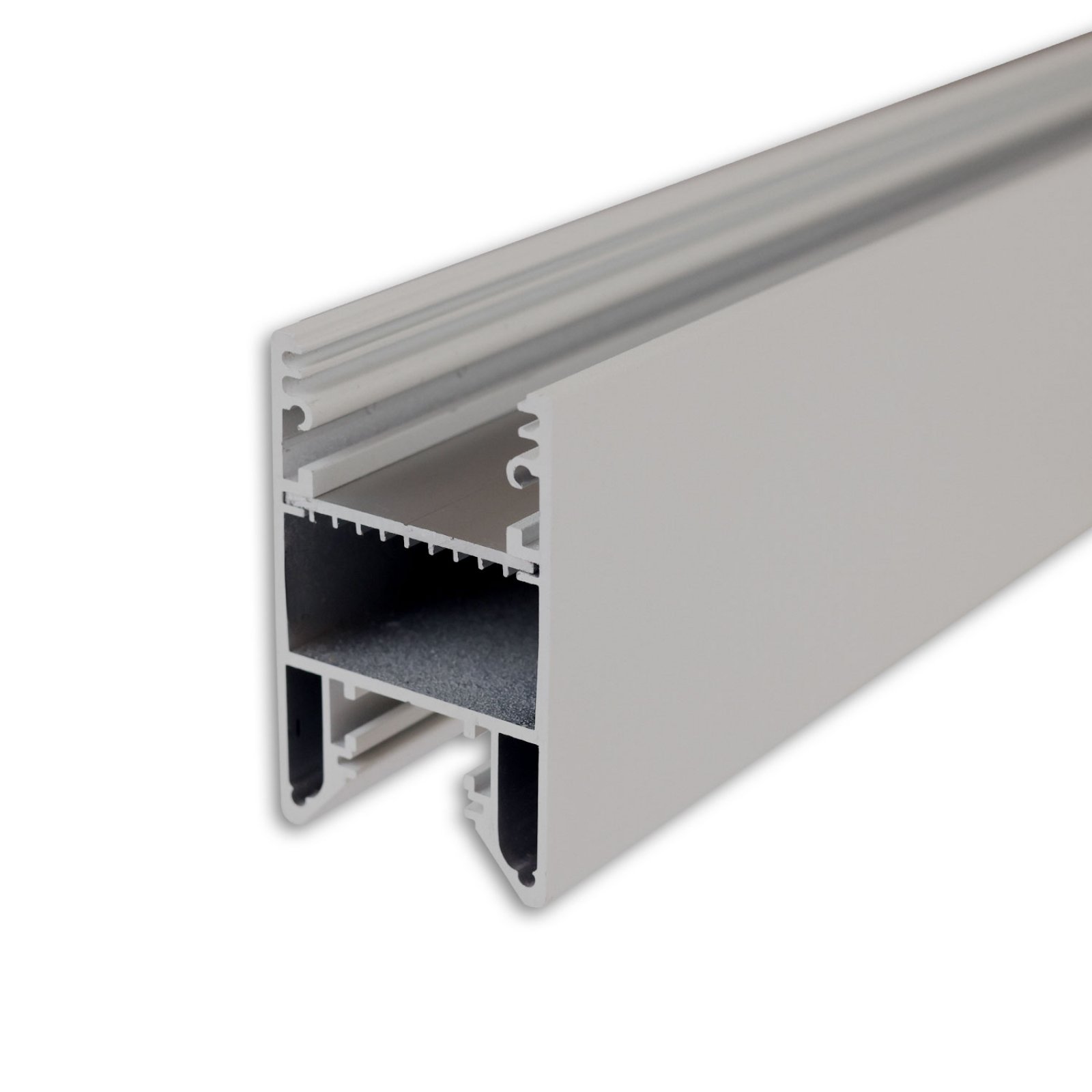 LED Leuchtenprofil HALON, Alu-Profil silber pulverbeschichtet, 3m, K�hlstreifen schiebbar