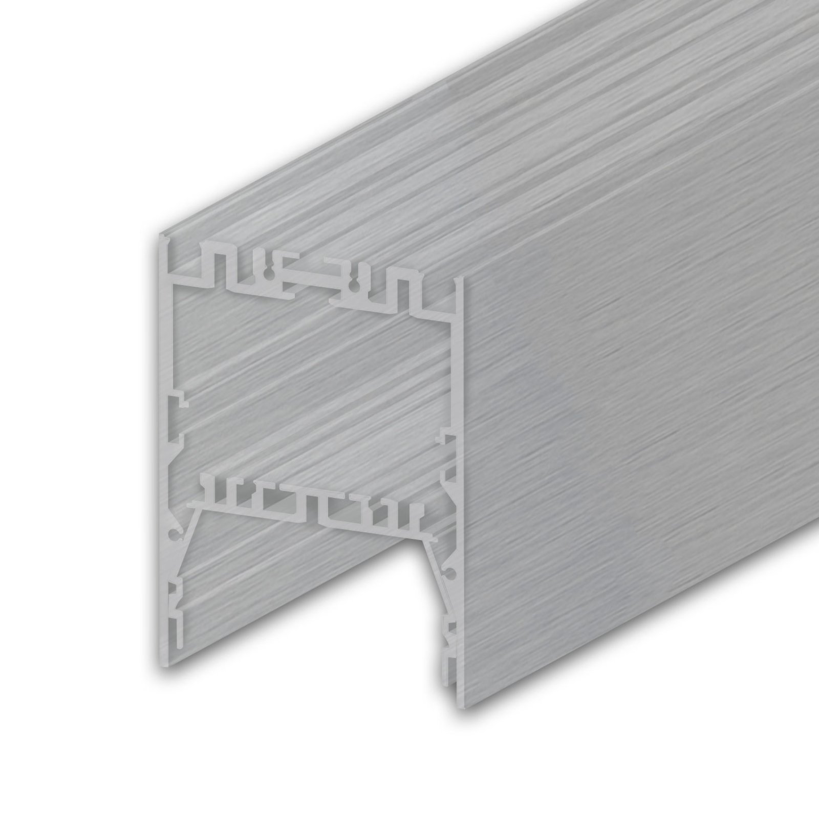 LED Leuchtenprofil LAMP40 Alu-Profil silber pulverbeschichtet, 3m
