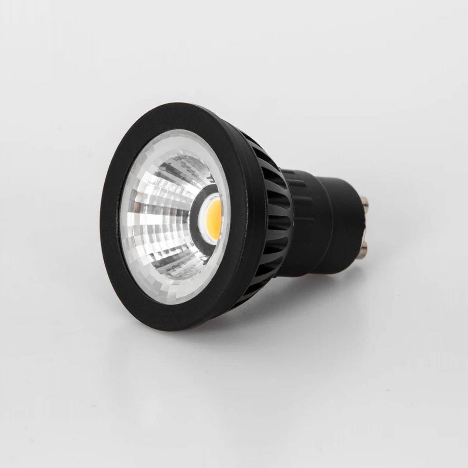 LED Leuchtmittel Spotlight GU10 DimToWarm 2700K-1800K CRI95 6W 405lm schwarz eloxiert