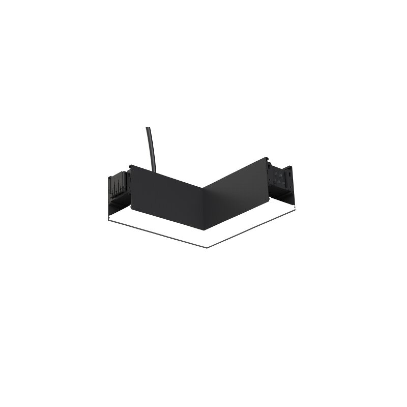 LED Linearleuchte Ecke CONNECT Links mit Einspeiserkabel, 12W 4000K, DALI dimmbar