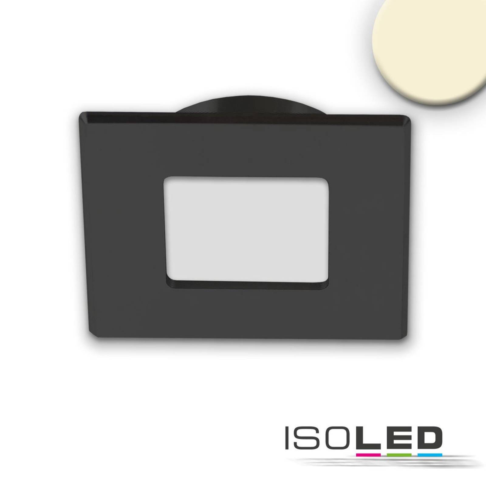 LED M�beleinbaustrahler MiniAMP schwarz, 3W, 12V DC warmwei� 3000K, dimmbar