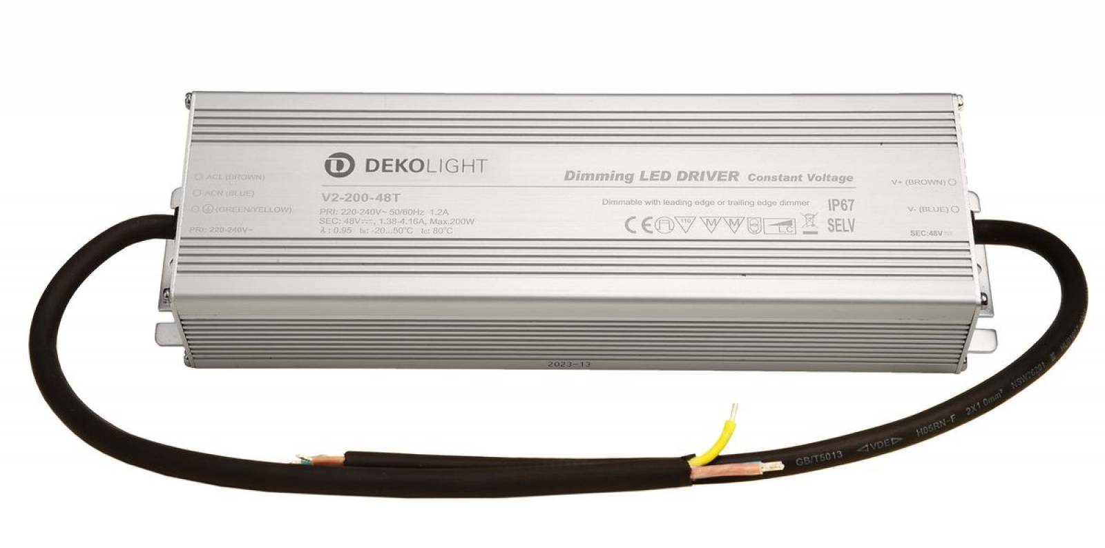 LED-Netzger�t 48V/DC 66-200W IP67 TRIAC dimmbar
