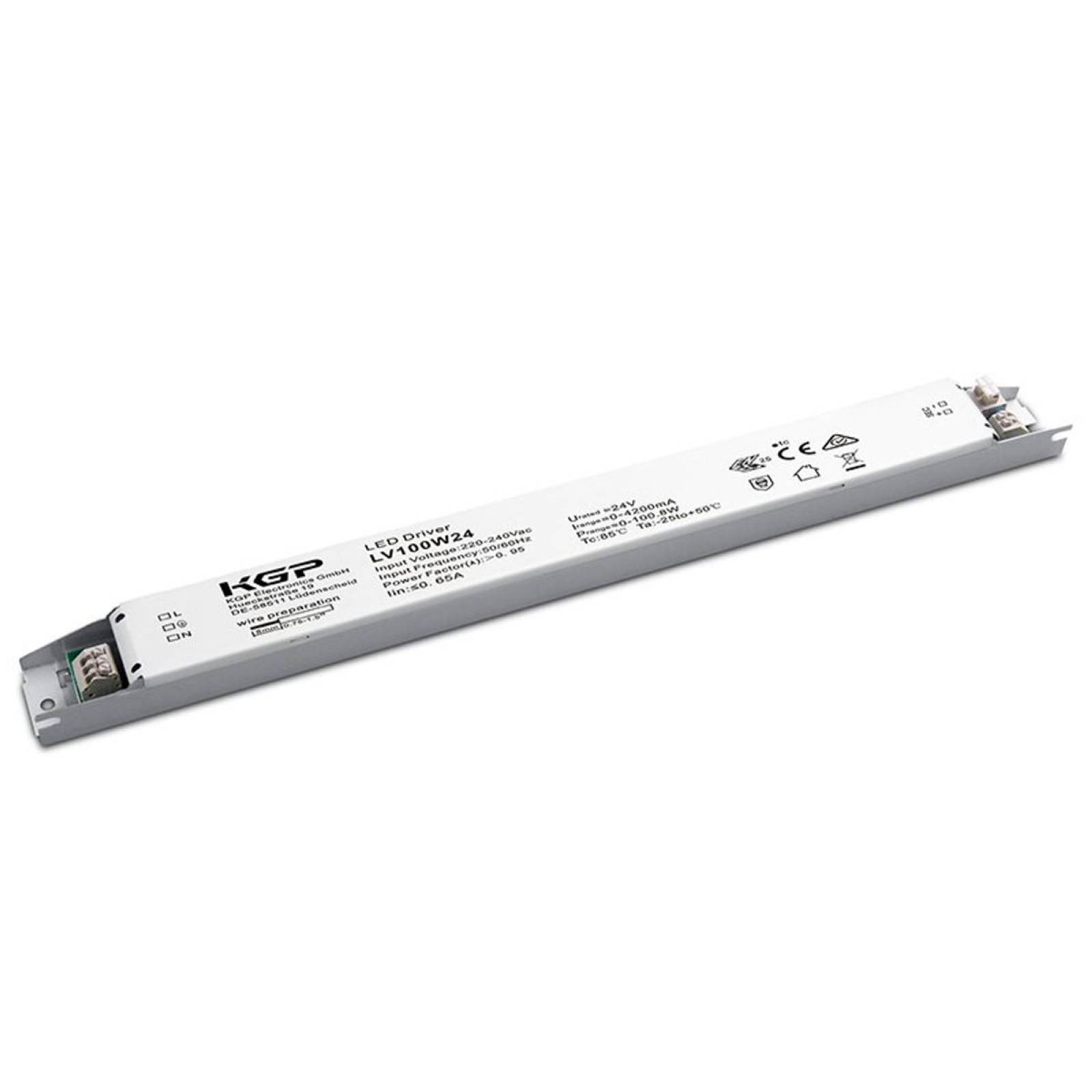LED-Netzteil CV 24V DC 0-100W 0-4,2A nicht dimmbar IP20 linear spannungskonstant