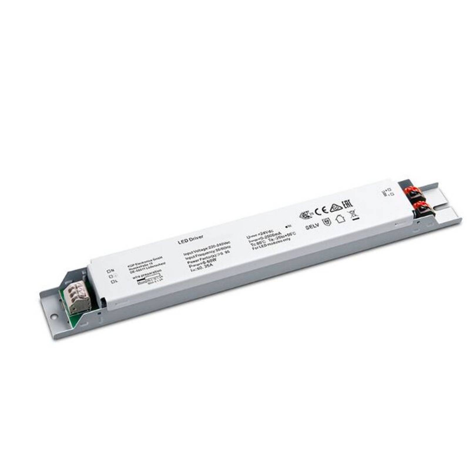 LED-Netzteil CV 24V DC 0-60W 0-2,5A nicht dimmbar IP20 linear spannungskonstant