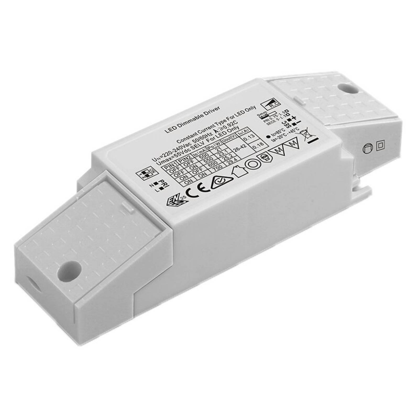 LED-Netzteil QUICK-FIXadapt CC 13-30W 500-700mA 26-42V dimmbar Phasenab/-anschnitt