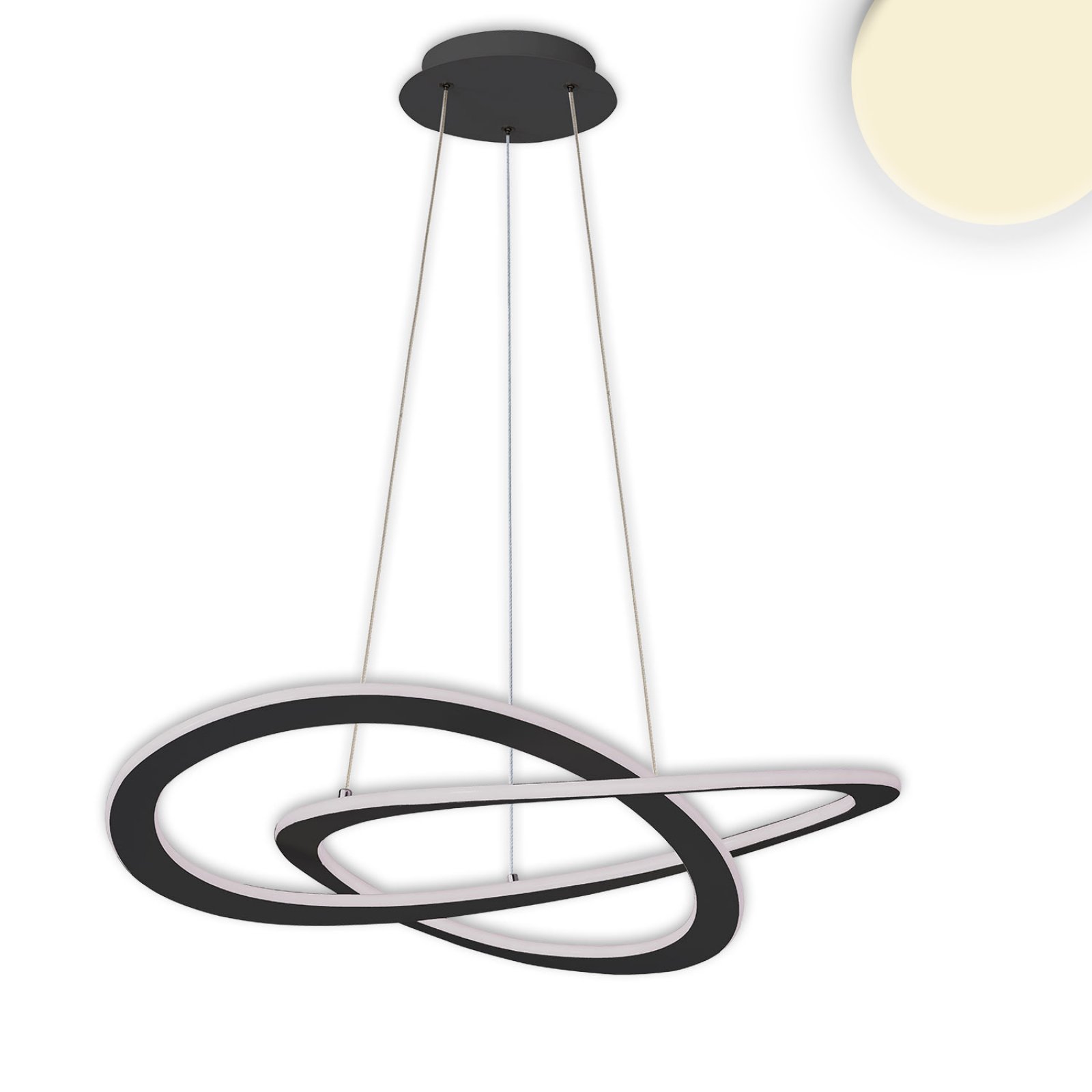 LED Pendel-/H�ngeleuchte Design 600,  40W, rund, 3000K warmwei�, dimmbar