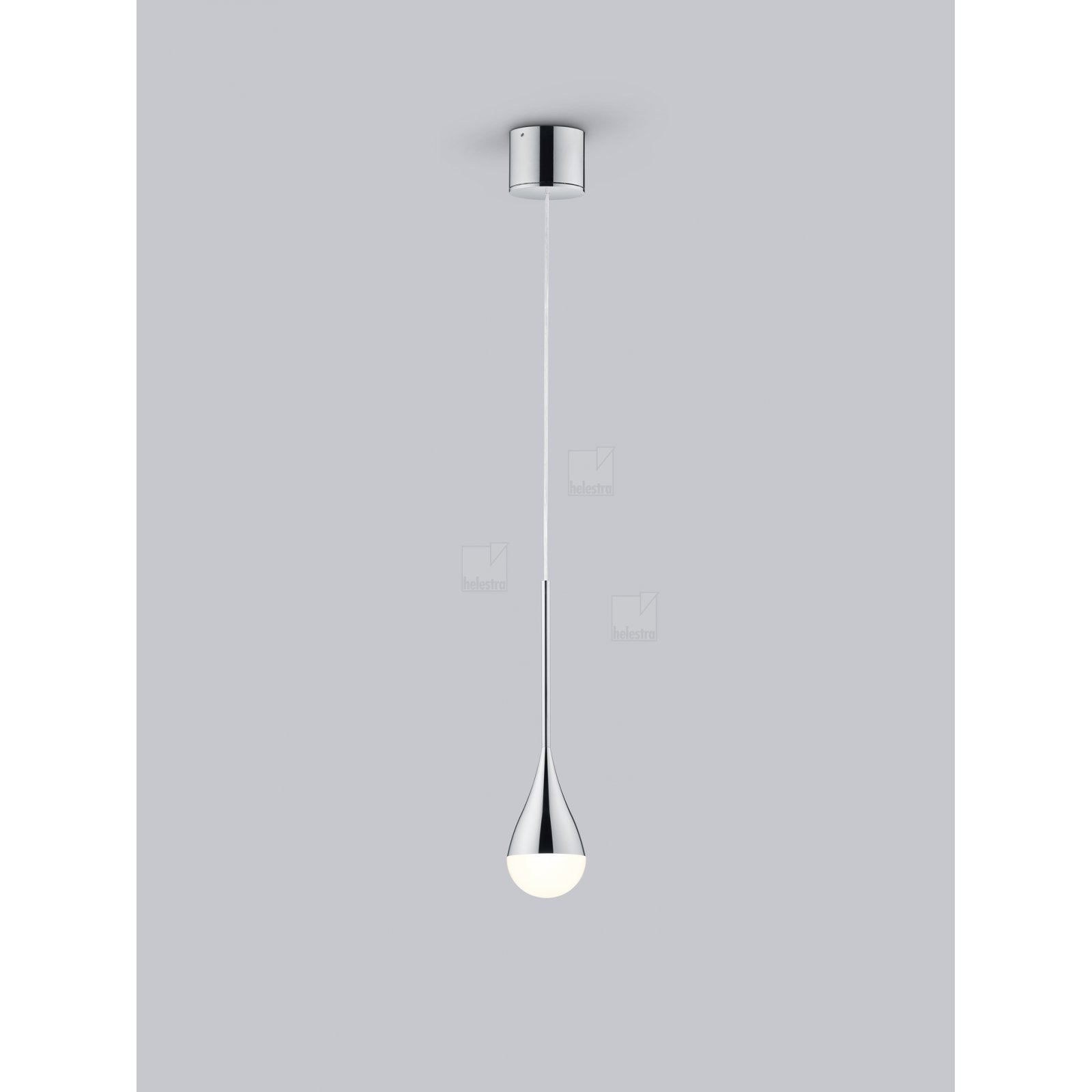 LED Pendelleuchte DUC Tropfenform 9W dimmbar, 2900K, IP44, chrom