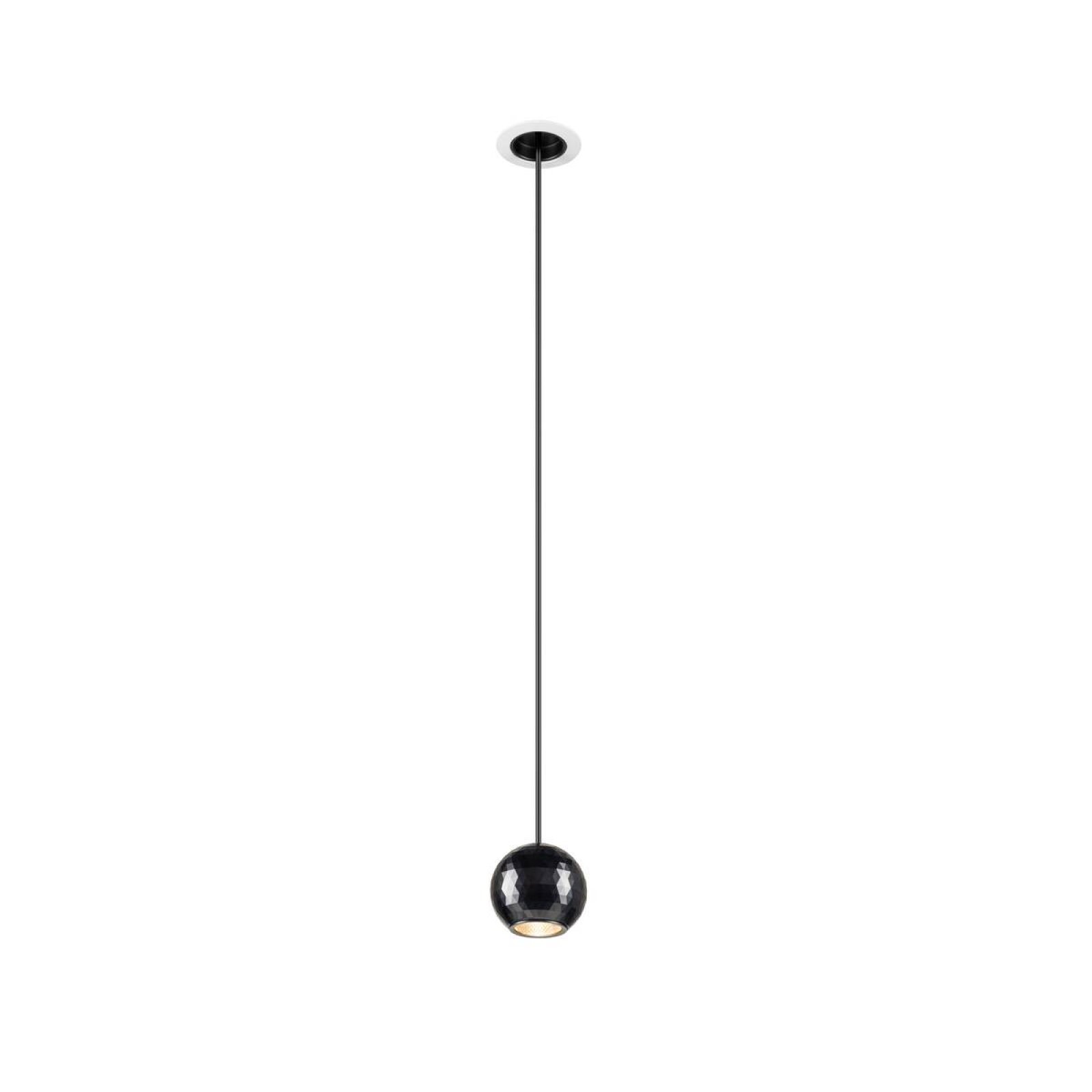 LED Pendelleuchte DYSKO dimmbar, 2700K warmwei�, schwarz