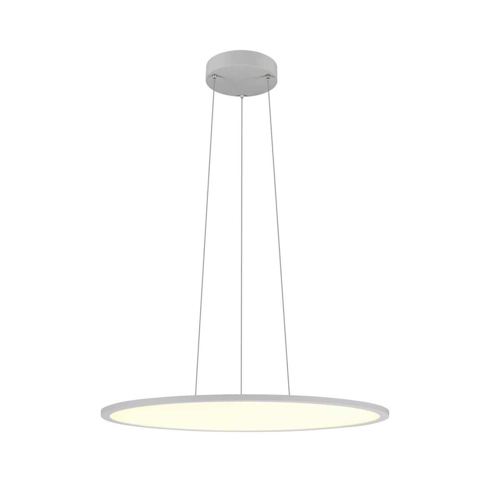 LED Pendelleuchte rund PANEL 60 dimmbar, CCT 3000K/4000K, grau