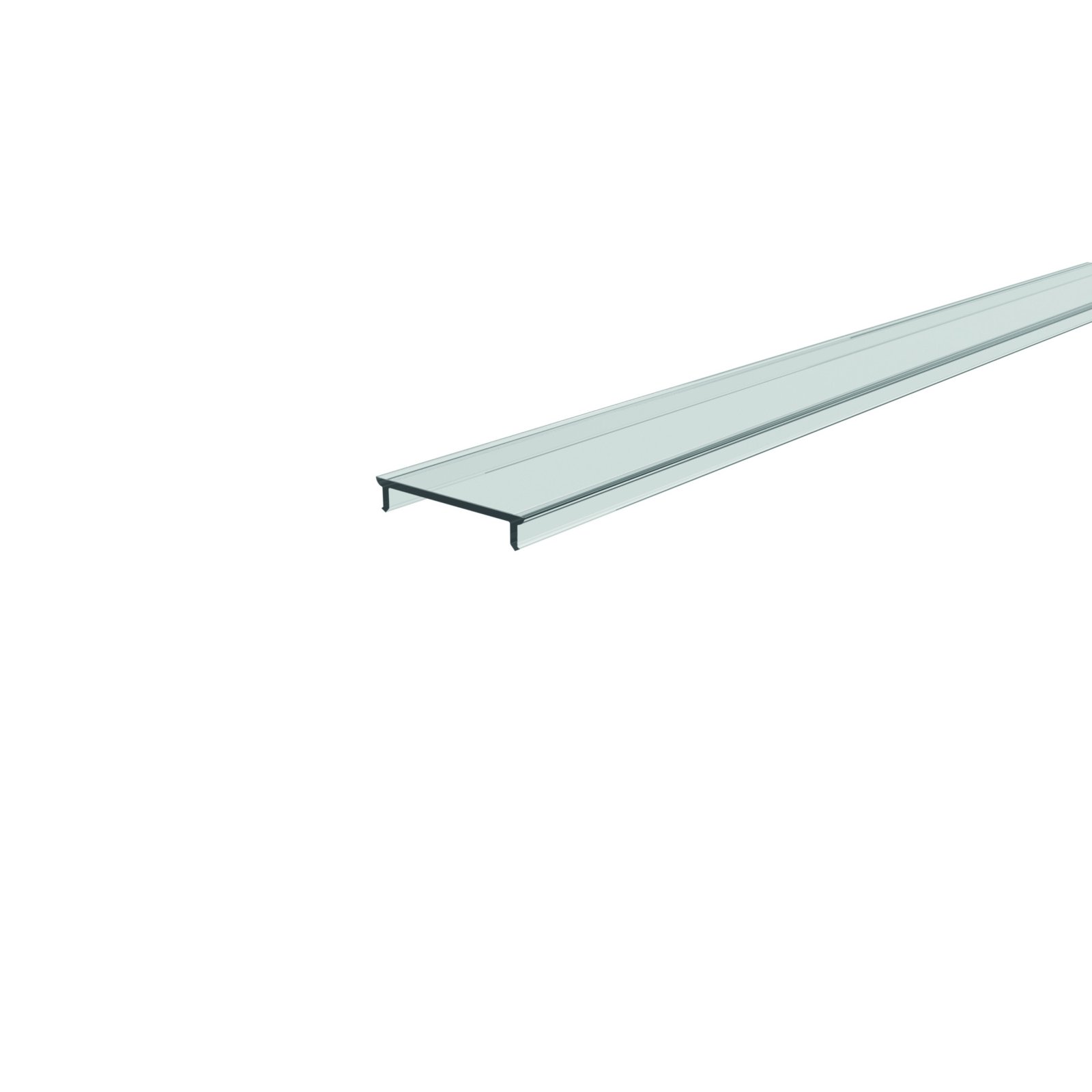 LED Profil Abdeckung P-01-20, 1m, klar, PMMA, Transparent 95% Transmission