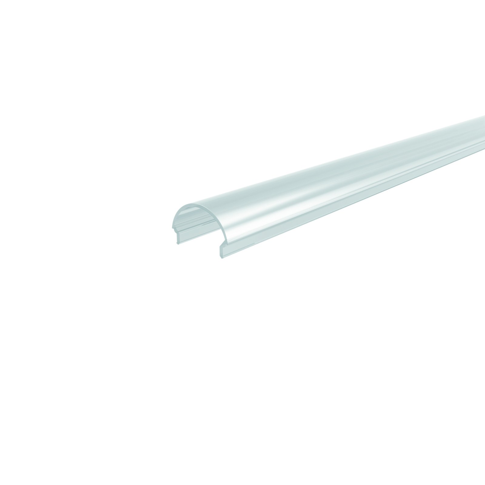 LED Profil Abdeckung R-01-15, 1m, matt, PMMA, Teiltransparent 75% Transmission