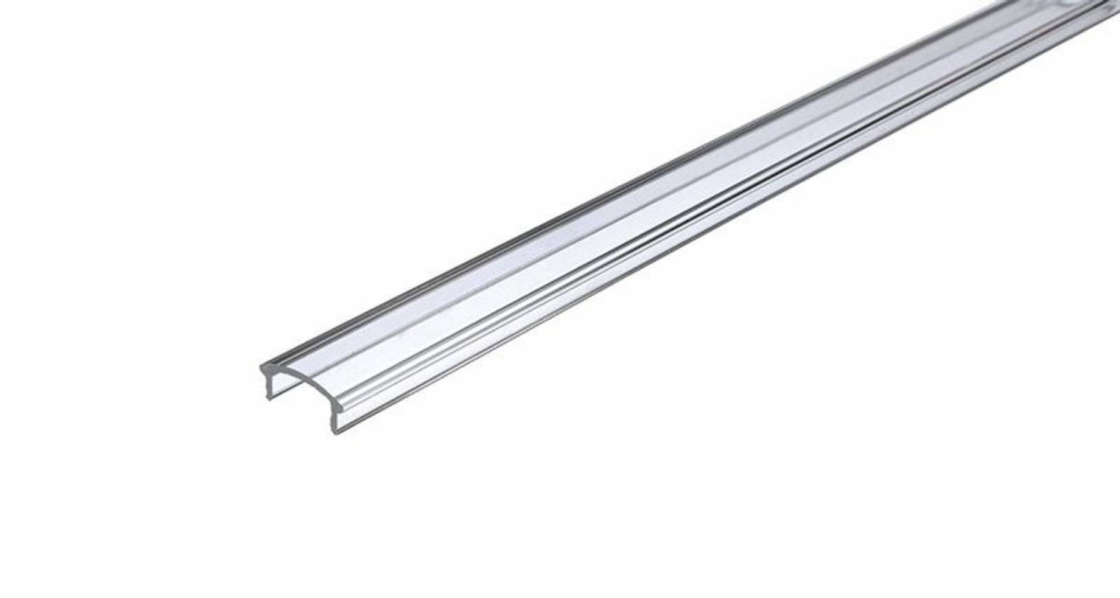LED Profil Abdeckung halbrund, klar 95%, F-01-10, L: 4m, Breite: 14,5 mm, H�he: 6 mm