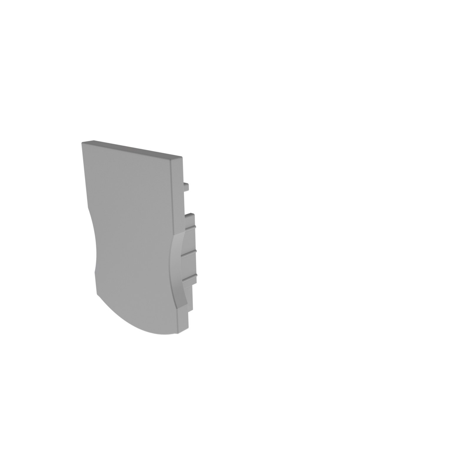 LED Profil Endkappe F-AU-03-12 Set 2 Stk, Grau