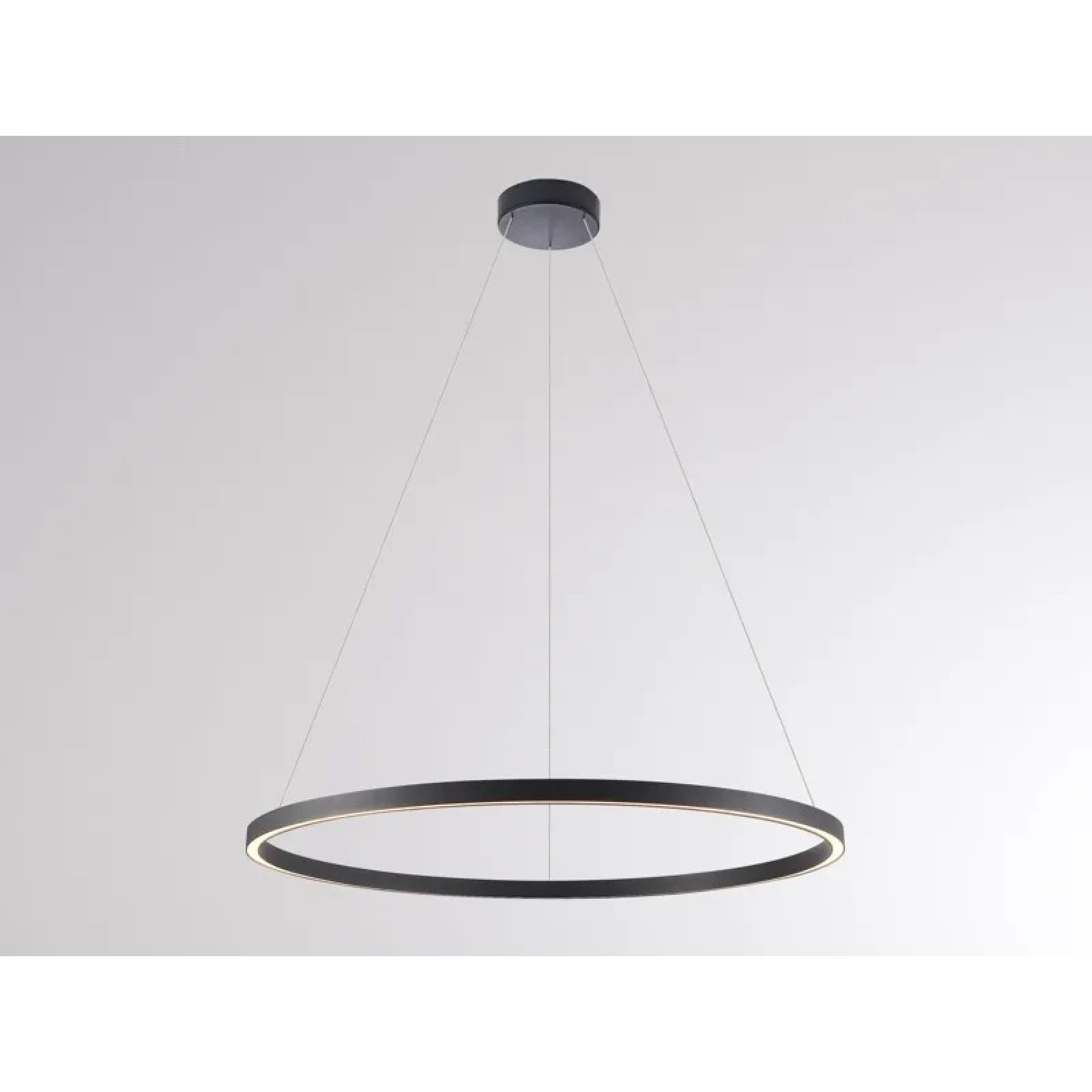 LED Ring-Pendelleuchte PERFORA L 90cm schwarz, 2700K/3000K umschaltbar
