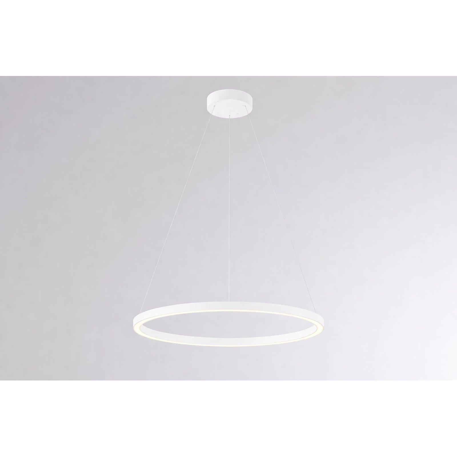 LED Ring-Pendelleuchte wei� PERFORA M 60cm, 2700K/3000K umschaltbar