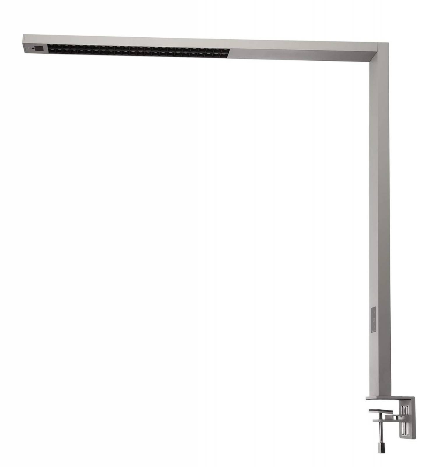 LED Schreibtischleuchte Office Three Pro Motion UGR6, 80W, dimmbar, 2700-6500 K, silber, CRI/Ra95
