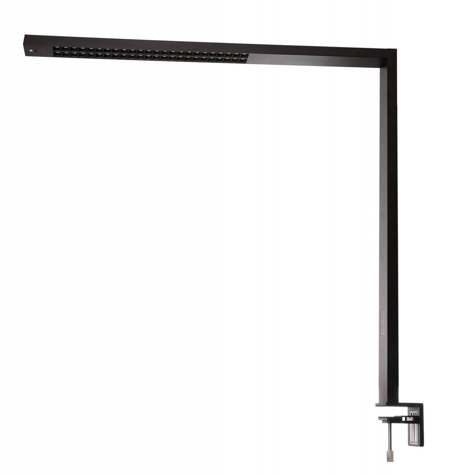 LED Schreibtischleuchte Office Three Pro Motion UGR6, 80W, dimmbar, 4000 K, schwarz, CRI/Ra95