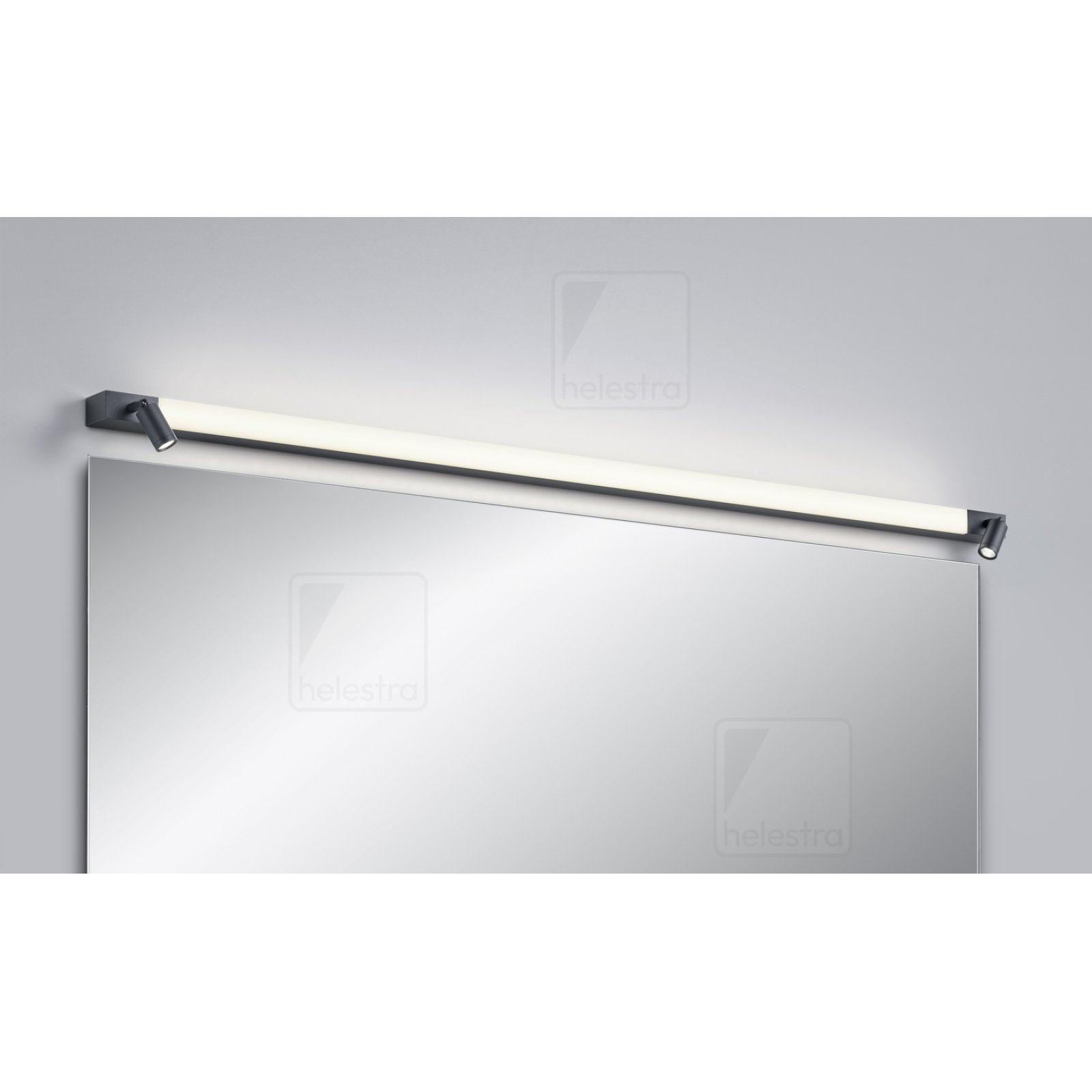 LED Spiegelleuchte 120cm NERO 3000K/4000K schwarz-matt