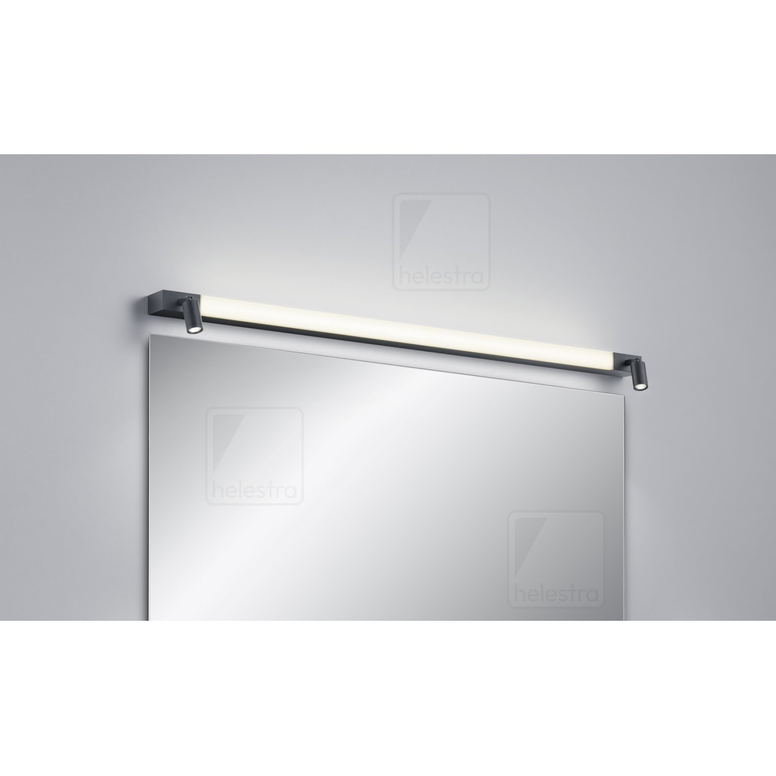 LED Spiegelleuchte 90cm NERO 3000K/4000K schwarz-matt