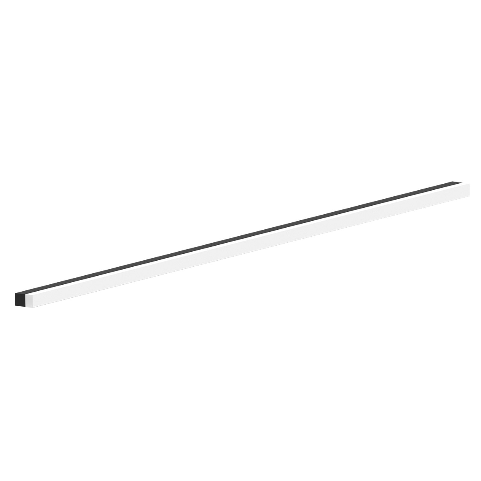 LED Spiegelleuchte ACROBAT opal, schwarz-matt, 1800mm, 2700K warmwei�