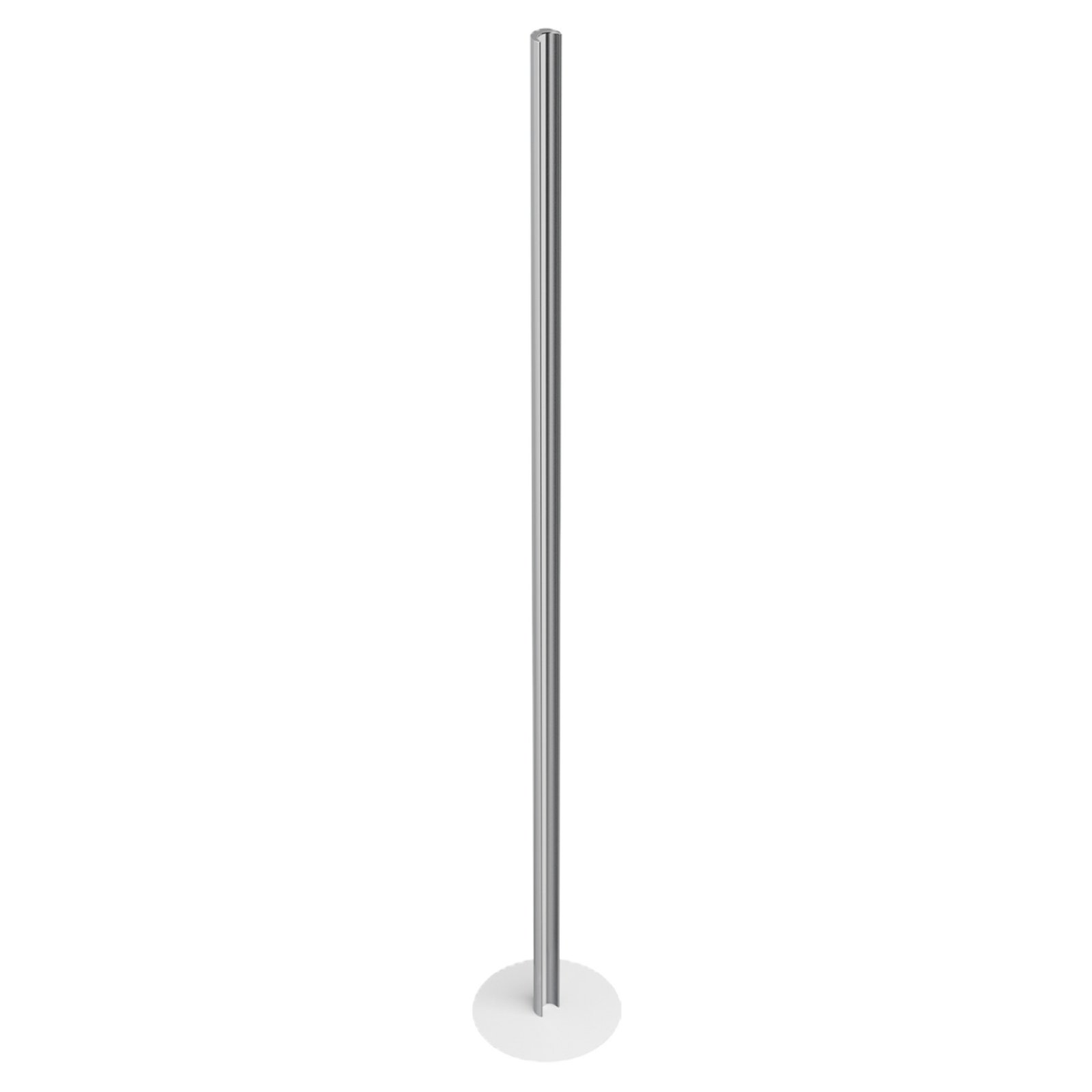 LED Stehleuchte Stab HALFPIPE schmal mit Fu�dimmer 32W, 3000K, Alu poliert