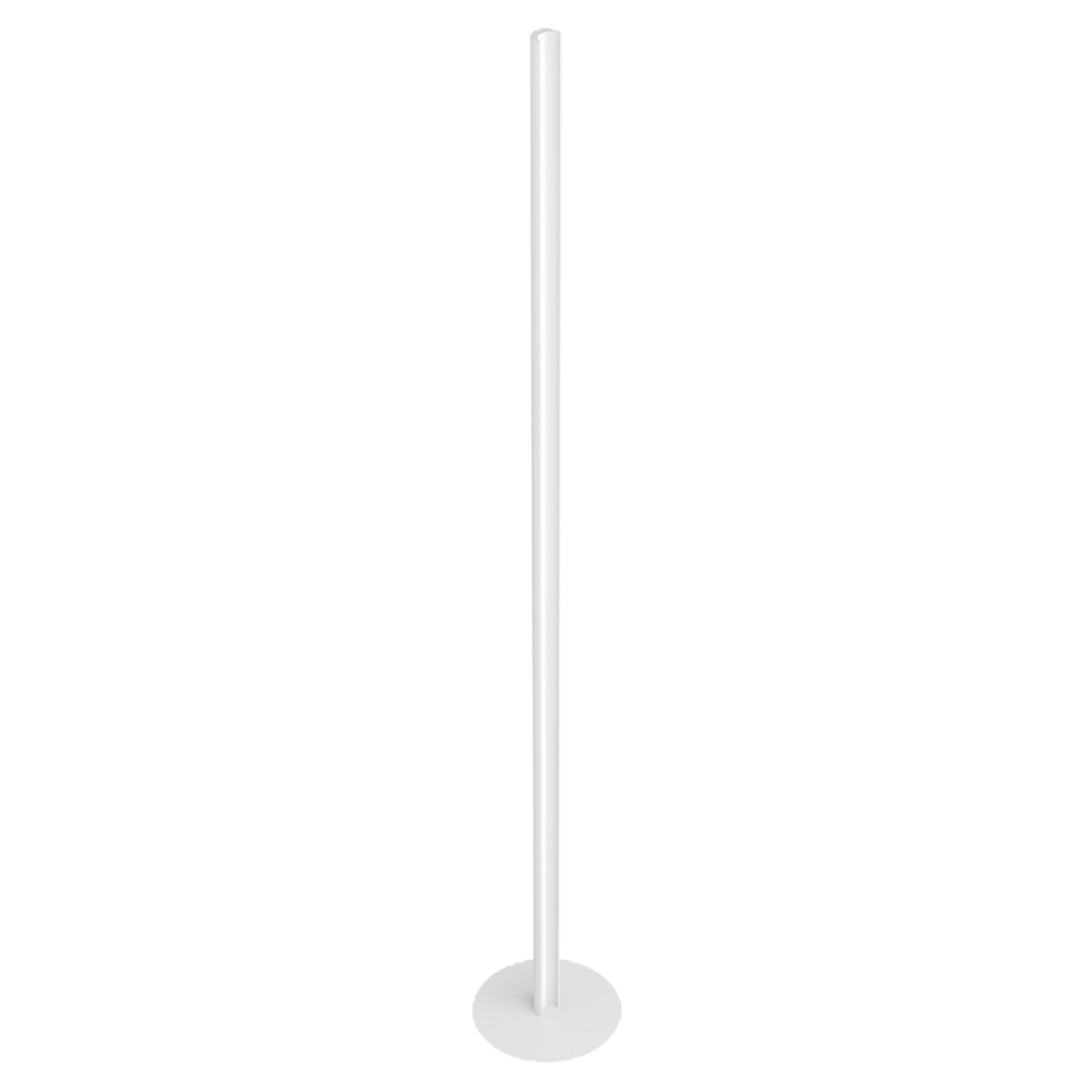 LED Stehleuchte Stab HALFPIPE schmal mit Fu�dimmer 32W, 3000K, wei�-matt