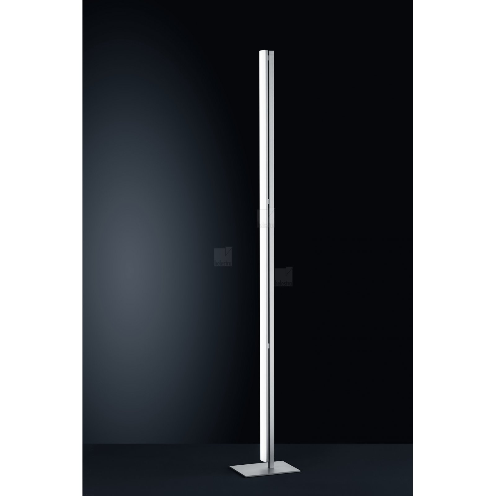 LED Stehleuchte VENTA mit Dimmer in nickel-matt, warmwei�, satiniert