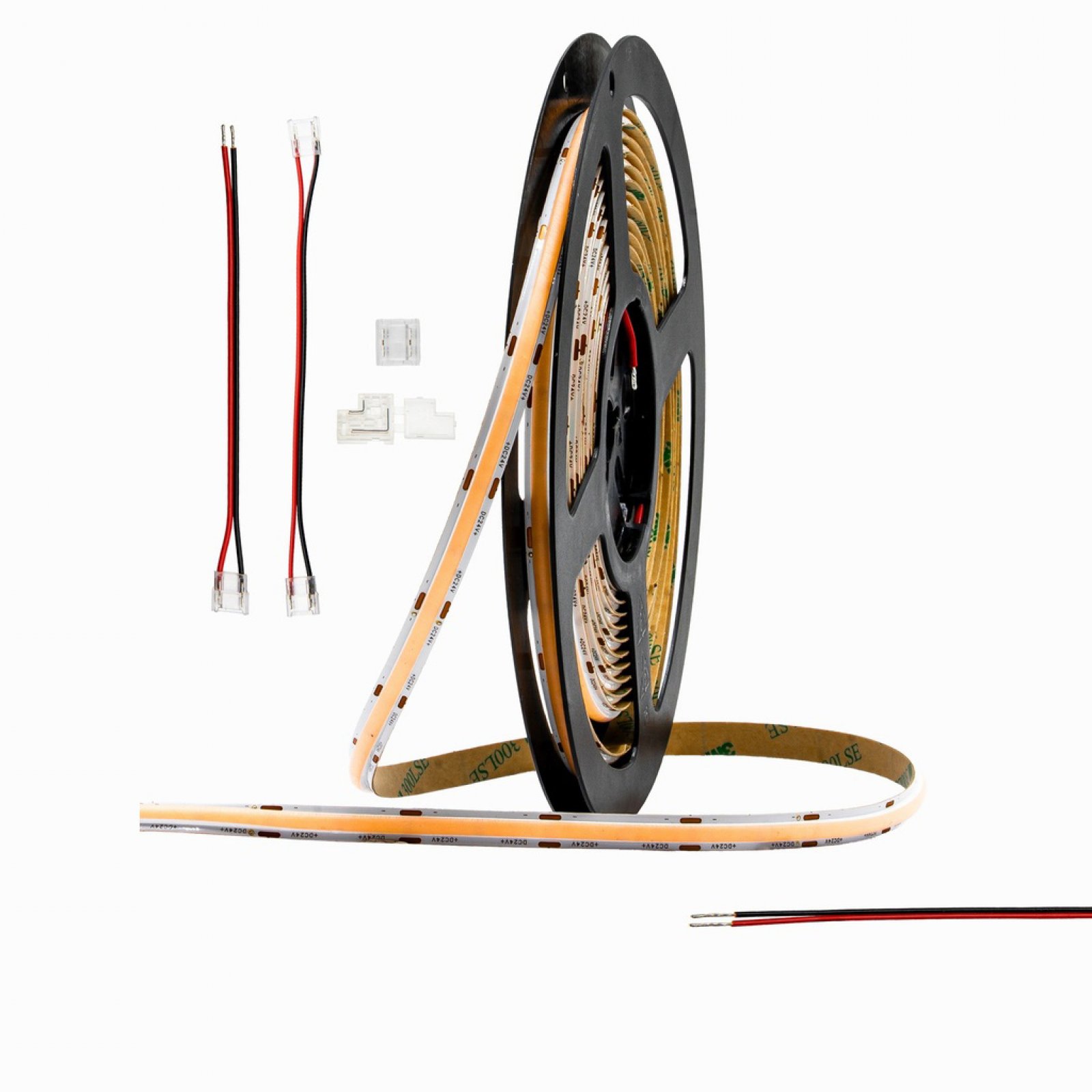 LED Streifen COB 24V f�r Au�en IP65, 2000lm/m, 5m, B:10mm