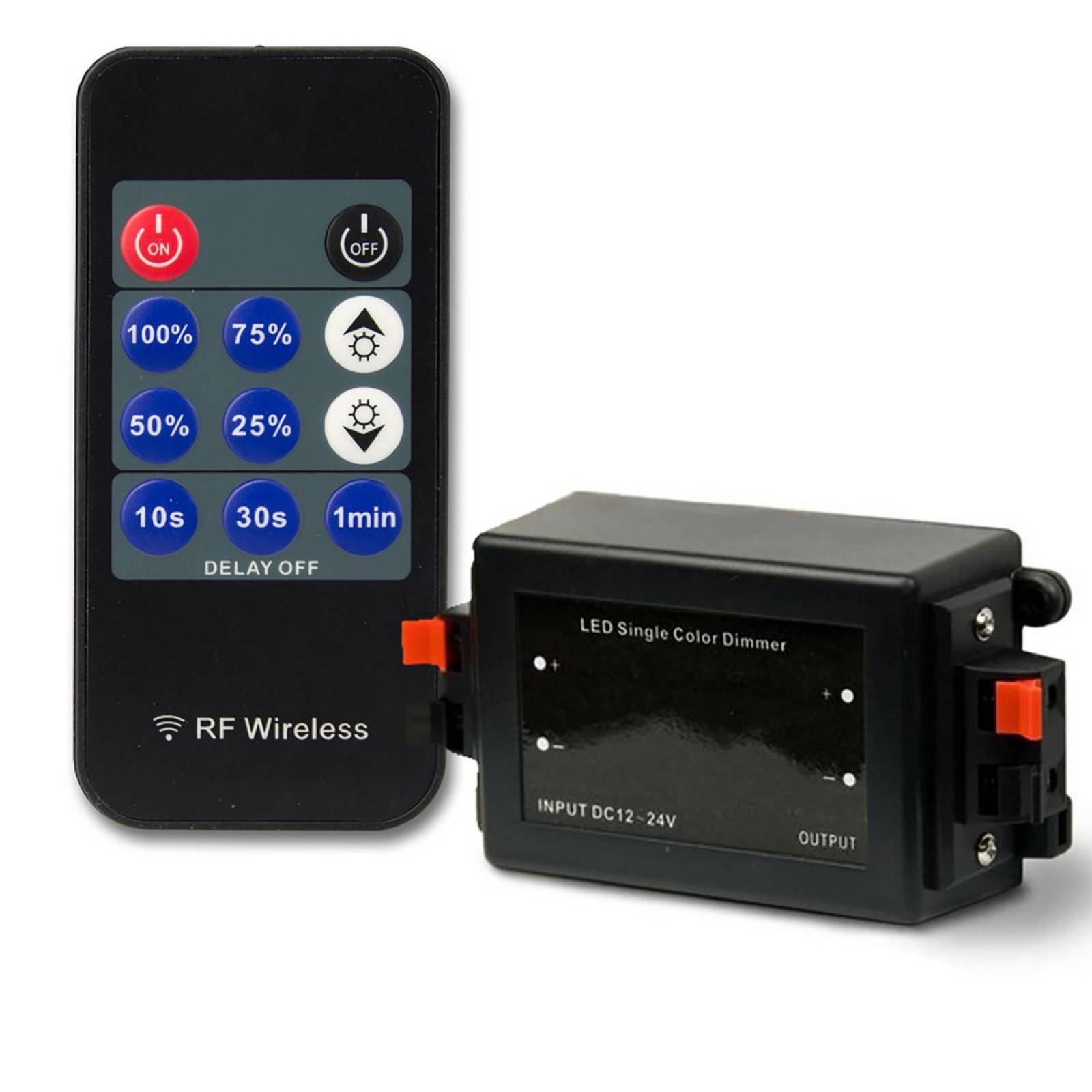 LED Strip Funkdimmer, 1 Kanal, 12-24V, 6A, Nachlaufsteuerung