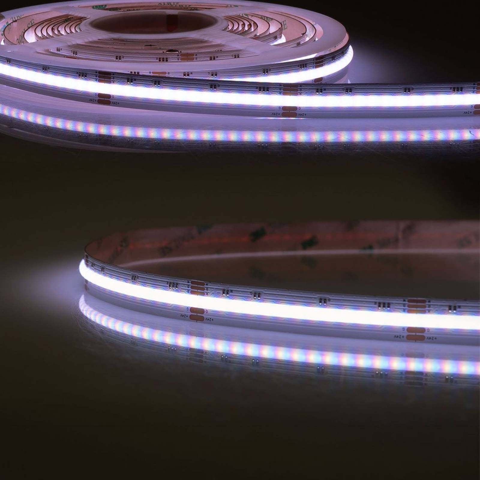 LED Stripe AQUA COB RGB Linear, 24V, 14W/m, wasserdicht IP68, 5m, B:12mm