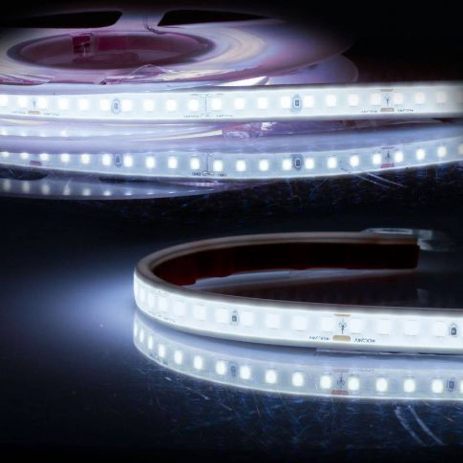 LED Stripe AQUA PU Linear, 24V, 12W/m, wasserdicht IP68, 4000K neutralwei�, 5m