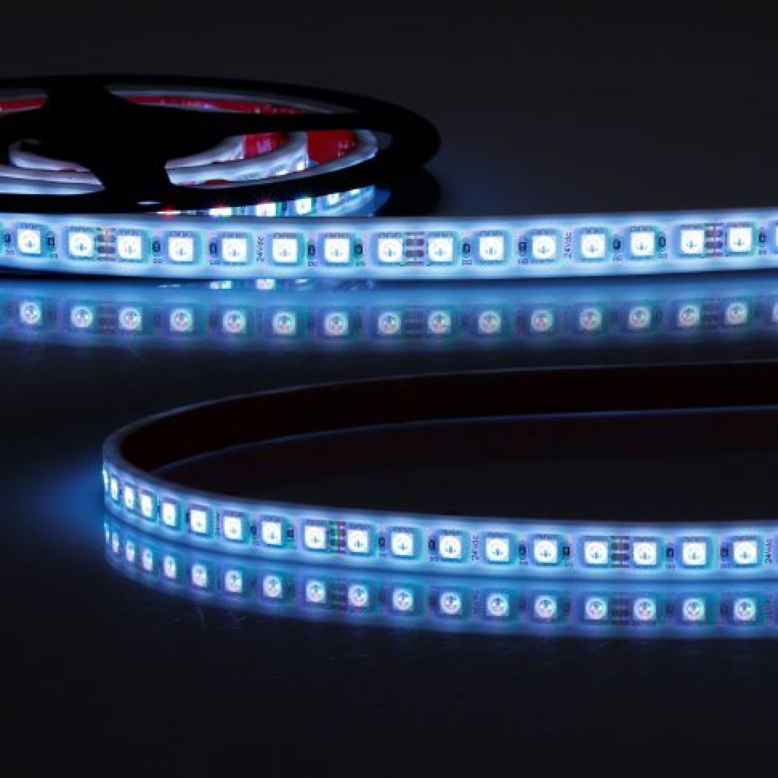 LED Stripe AQUA RGB Linear Flexband, 24V, 14,4W/m, wasserdicht IP68, 5m, B:9mm