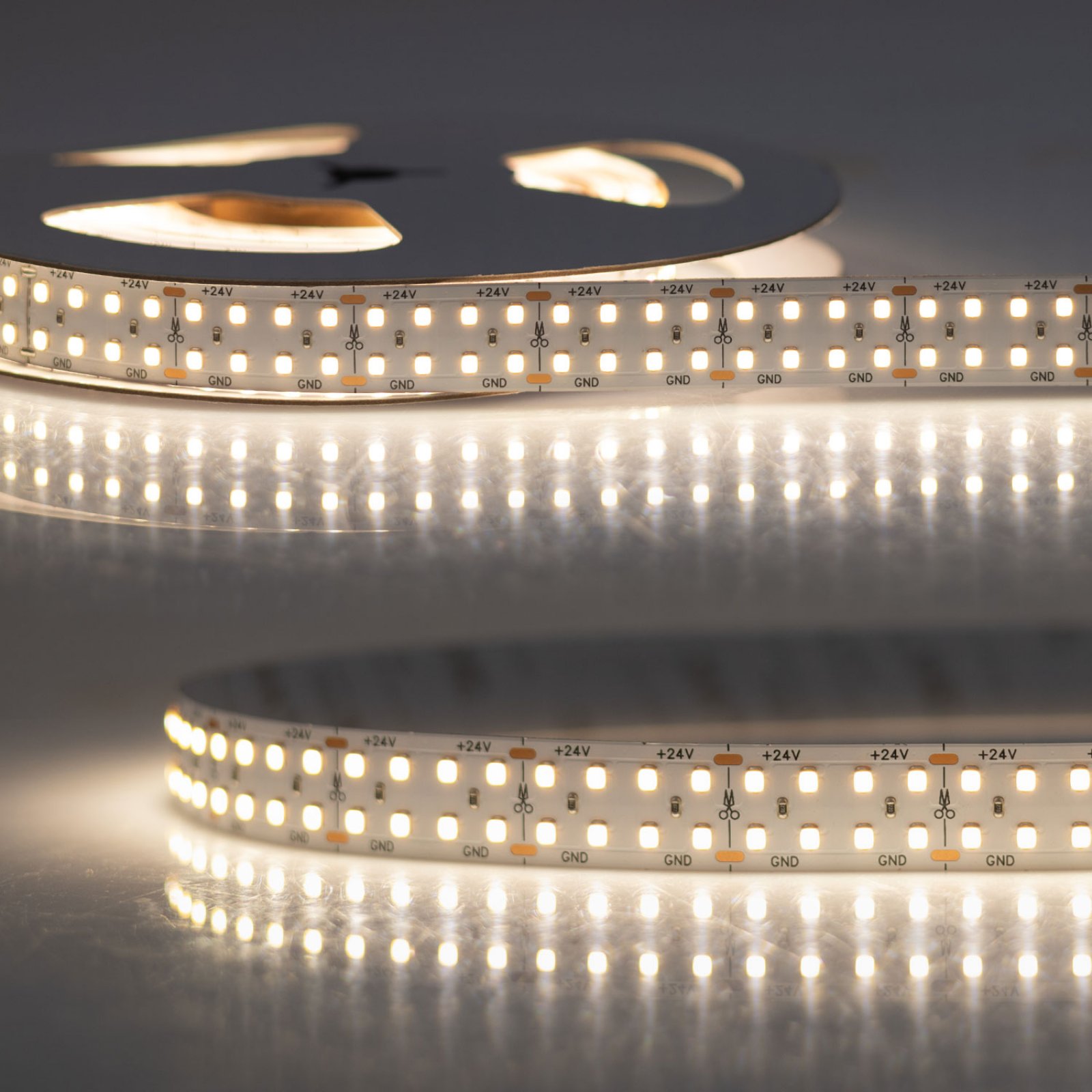 LED Stripe CRI940, 24V, 160lm/m, zweireihig, 4000K neutralwei�, 5m, CRI>90
