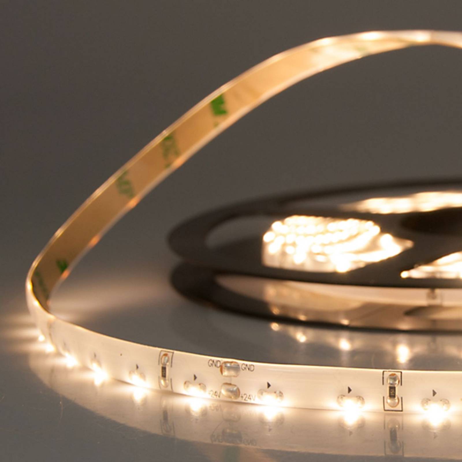 LED Stripe Sideled, 24V, 4,8W/m, IP66, warmwei� 3000K, seitliche LEDs, 5m, B:11mm