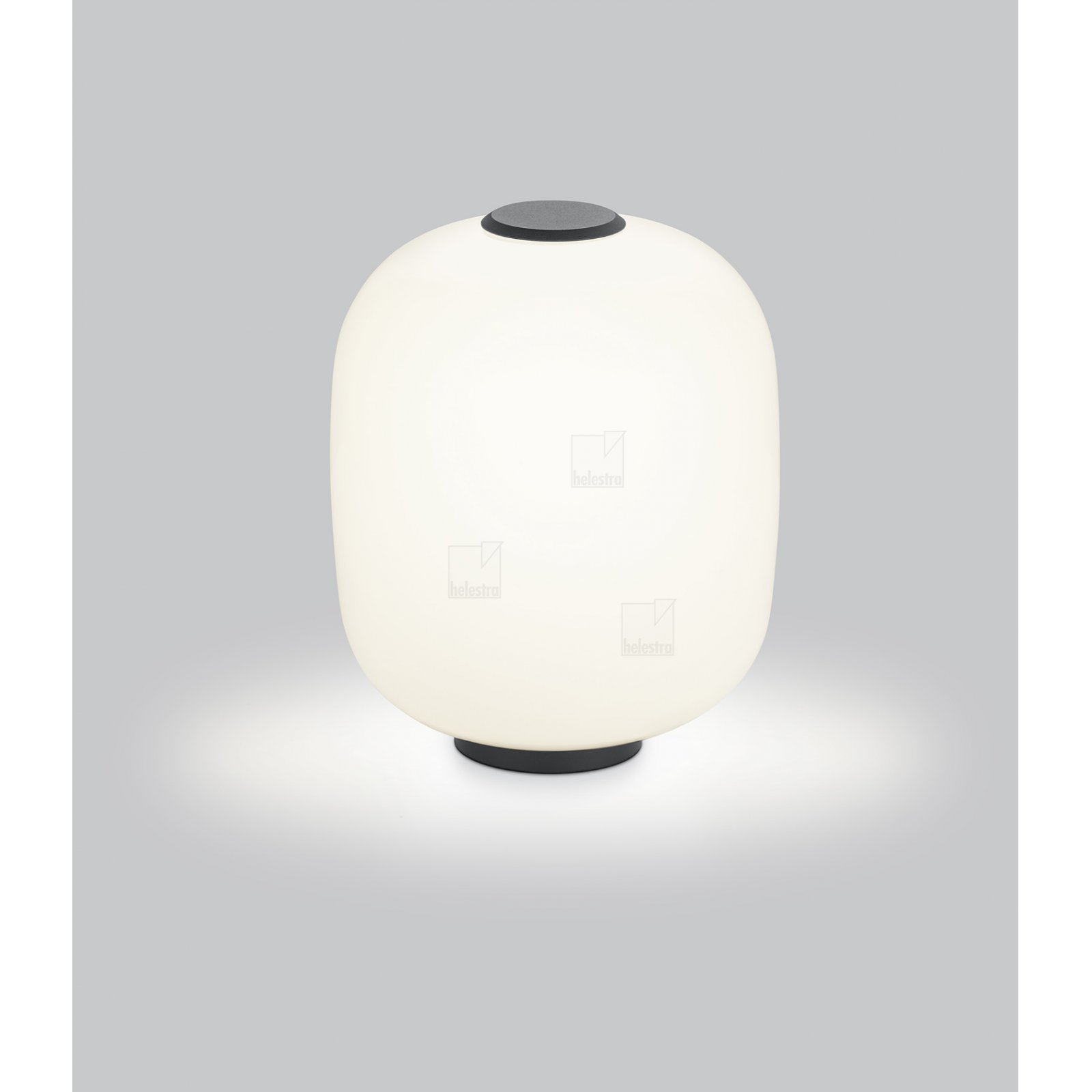 LED Tischleuchte MILO 18W, Touch-dim, 280mm, Opalglas, warmwei�es Licht