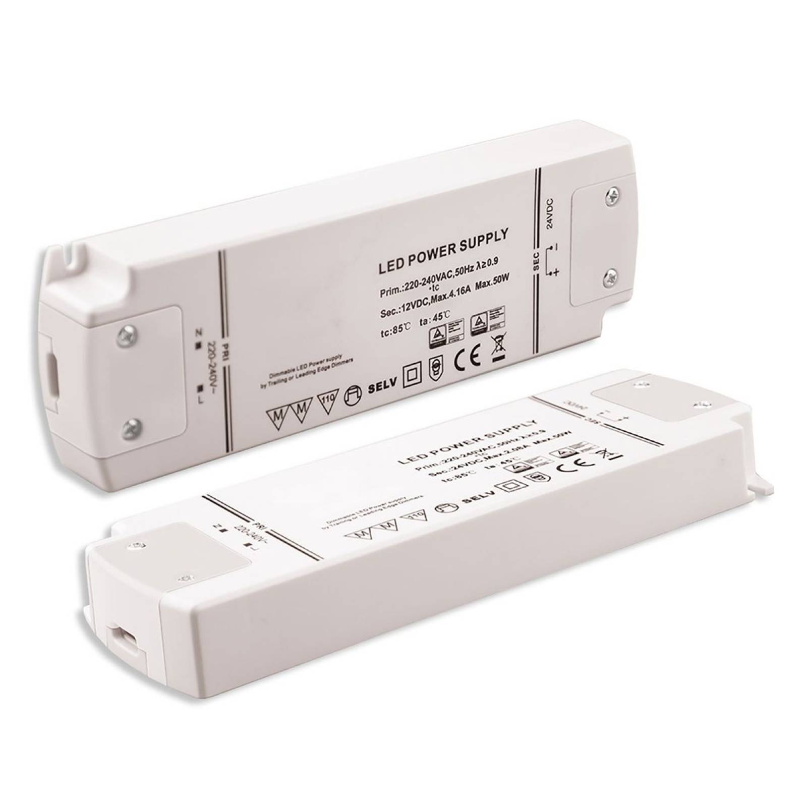 LED Trafo 12V/DC, 0-50W, dimmbar