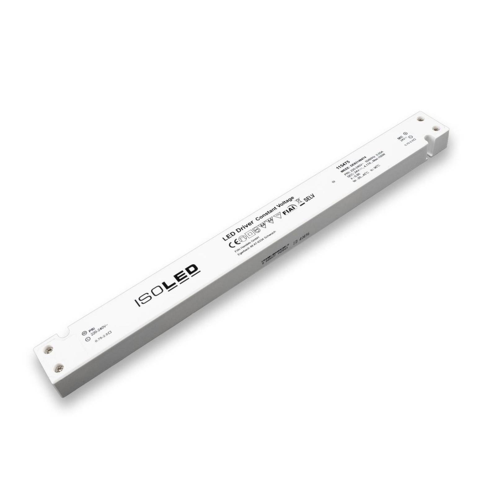 LED Trafo 24V/DC, 0-100W, slim, SELV