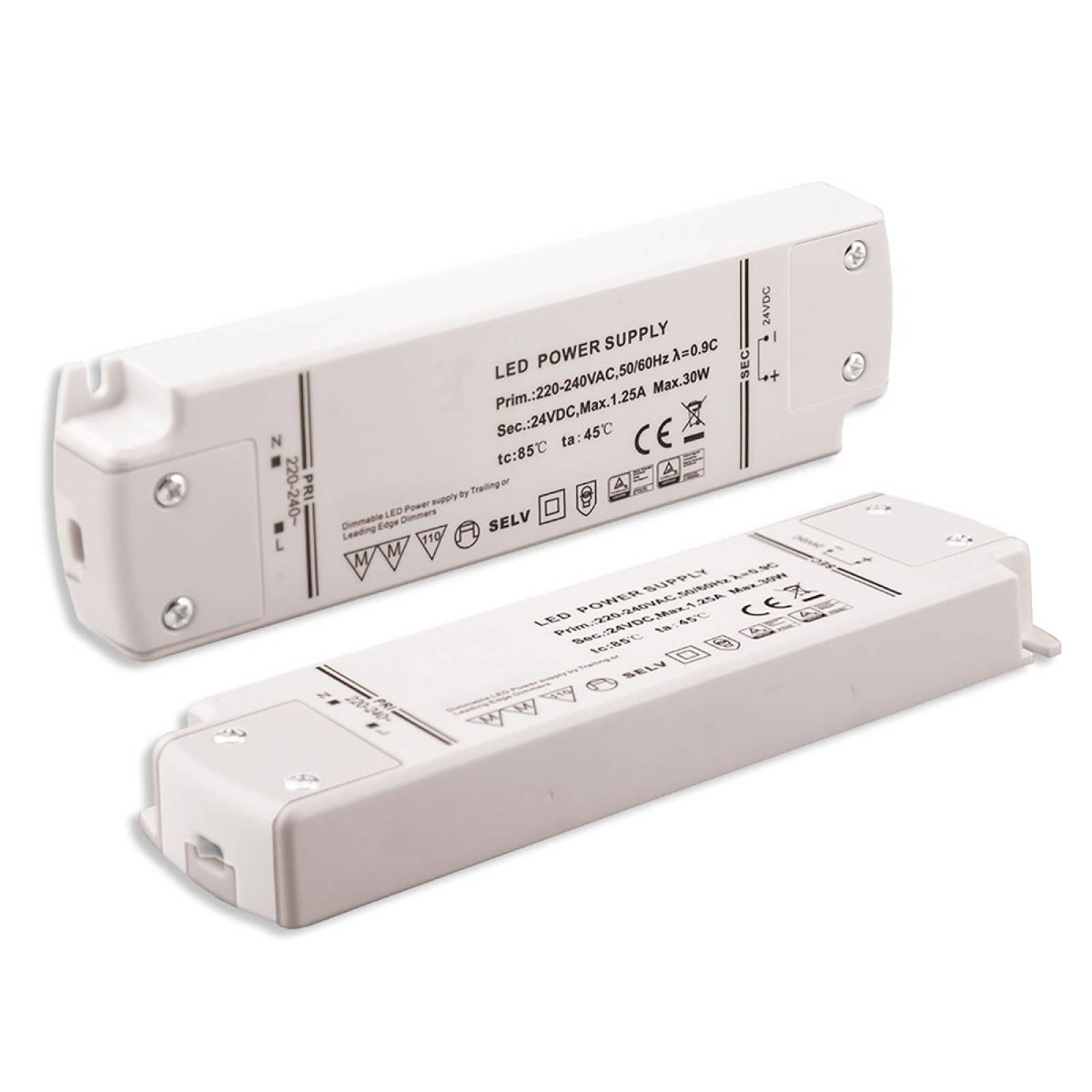 LED Trafo 24V/DC, 0-30W, dimmbar